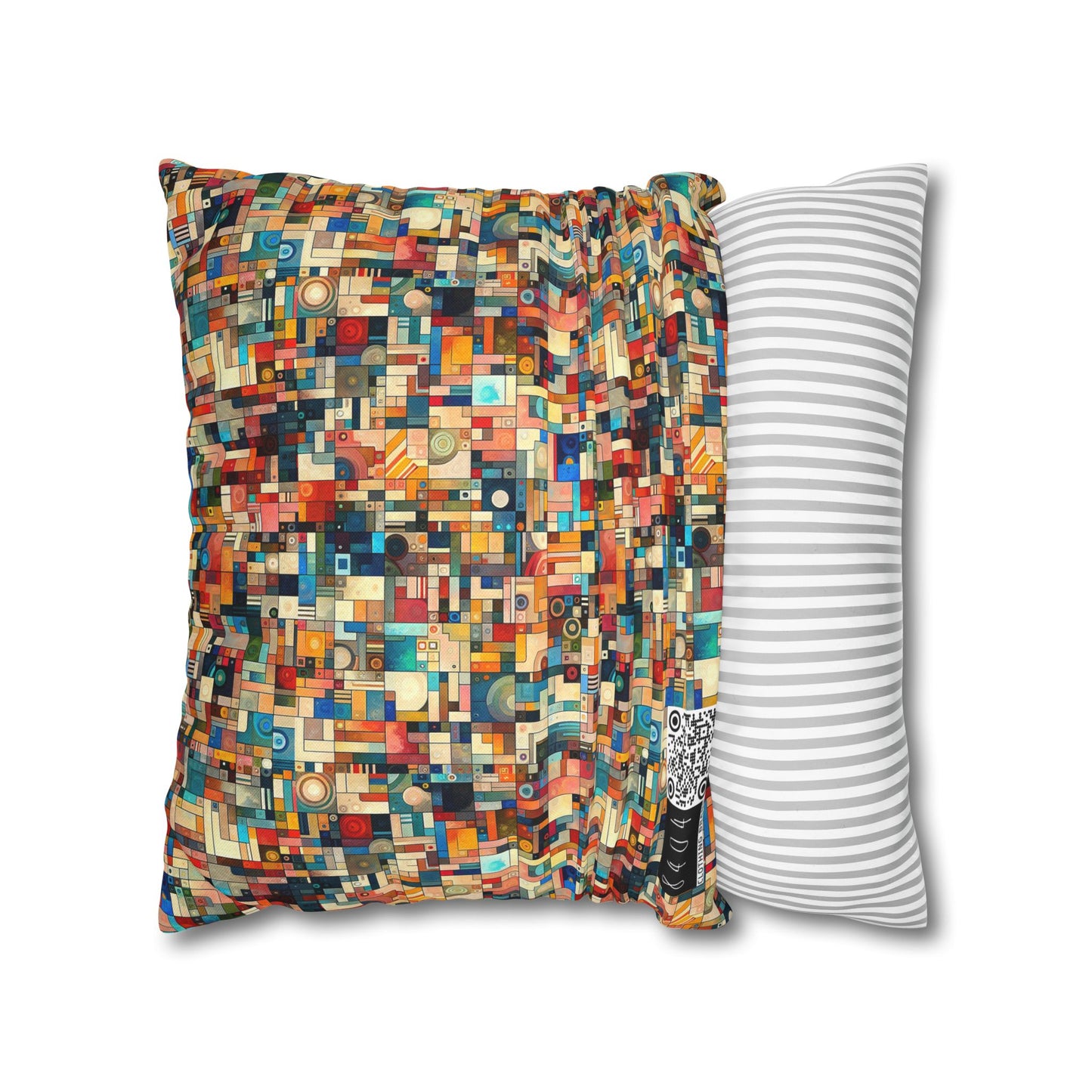 Digital Artistic Expression Artistic Streetwear Spun Polyester Square Pillowcase - 8404 Design-46