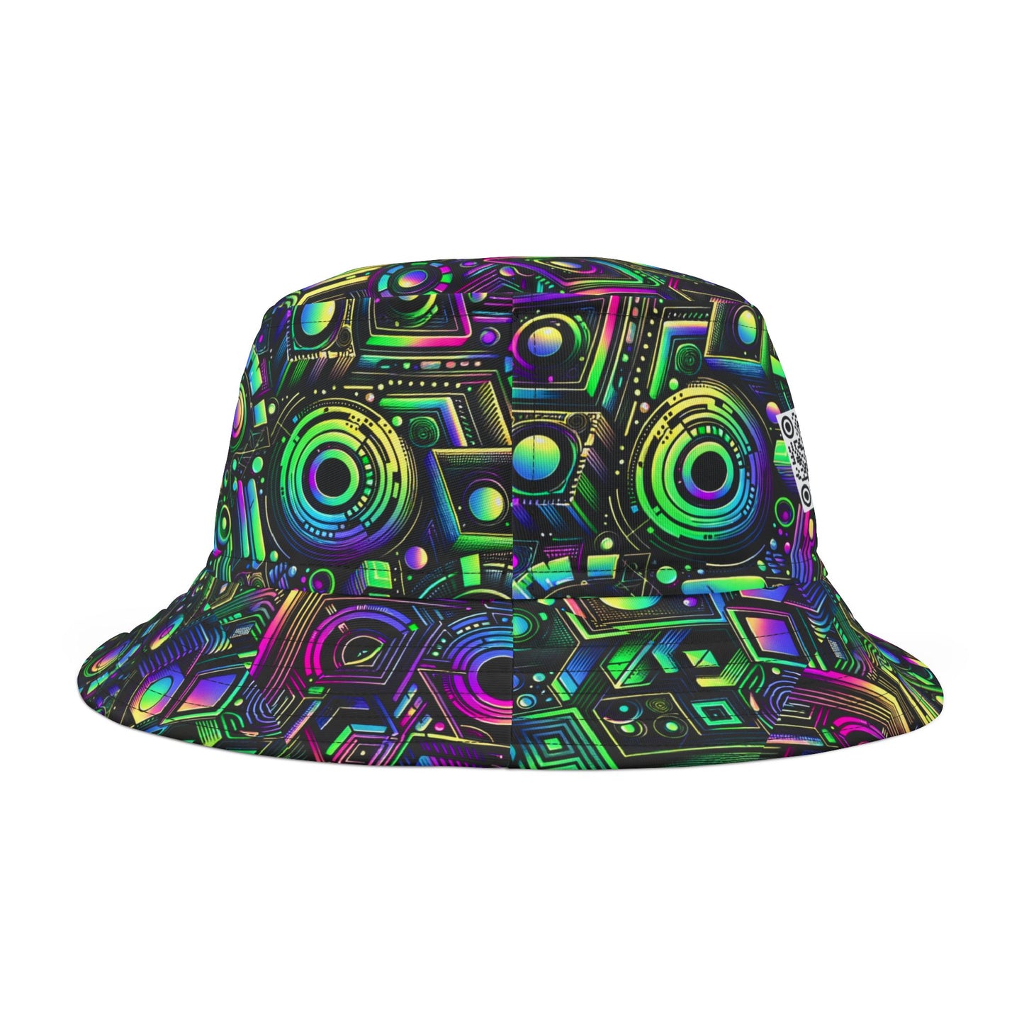Tech-Tonal Graphics Tech-Forward Streetwear Bucket Hat - 8404 Design-46