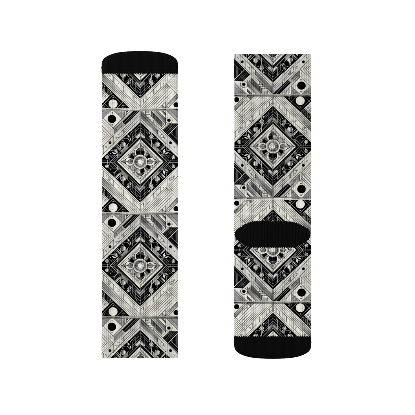 Tech Minimalism Minimalist Tech Sublimation Socks - 8404 Design-54
