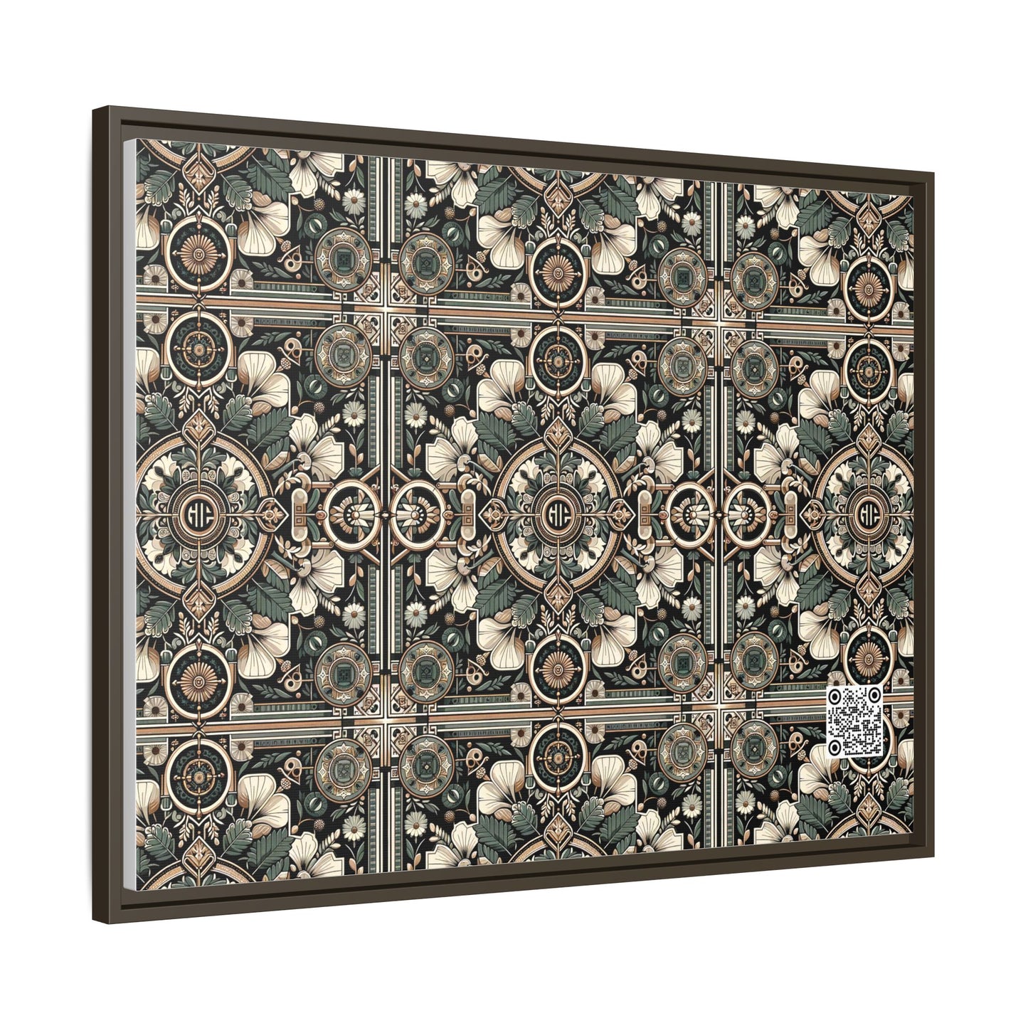 Cyber Garden Party Tech Garden Extravaganza Matte Canvas, Framed (multi-Color) - 8404 Design-66 A