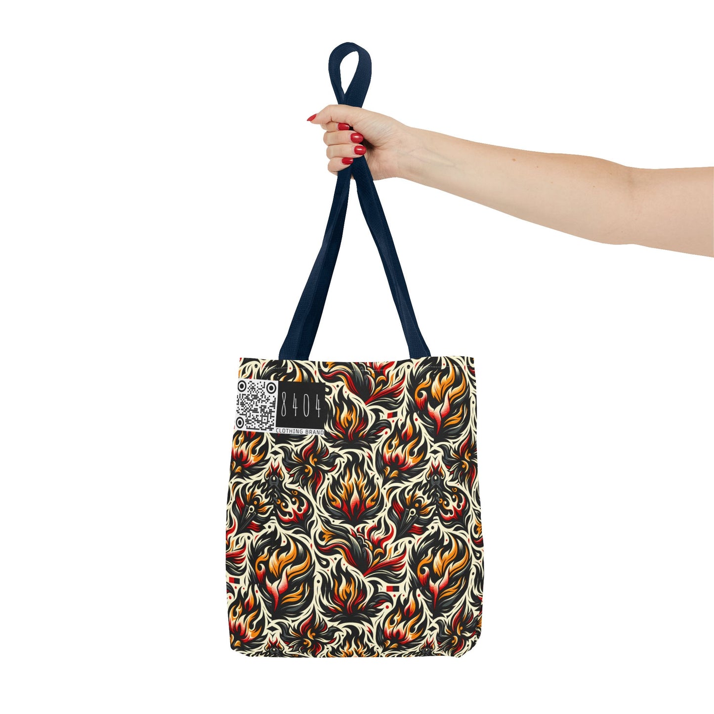 Fire & Flames Bold Streetwear Statement Tote Bag - 8404 Design-57