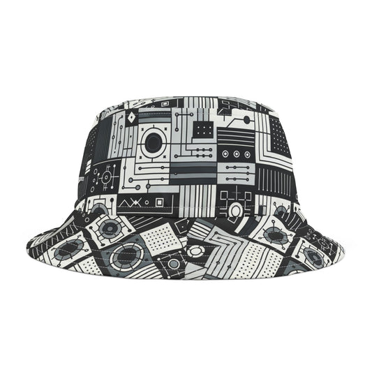 Digital Minimalism Minimalist Tech Bucket Hat - 8404 Design-48