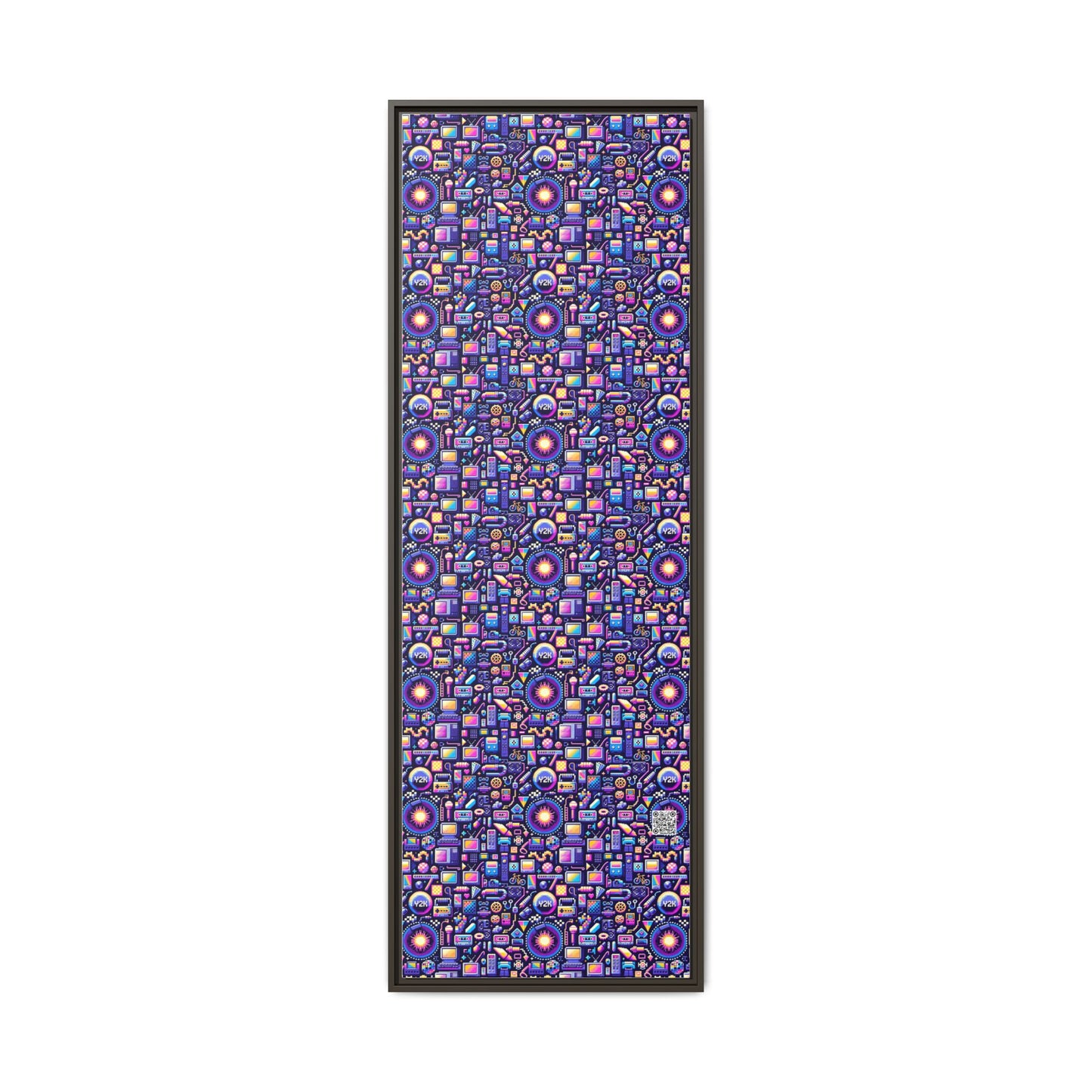 Digital Nostalgia Modern Retro Fusion Matte Canvas, Framed (multi-Color) - 8404 Design-64 B
