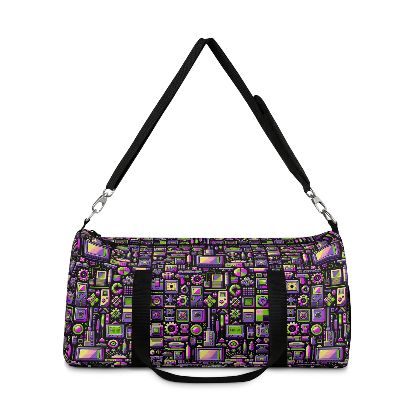 Digital Nostalgia Remix Modern Vintage Fusion Duffel Bag - 8404 Design-67