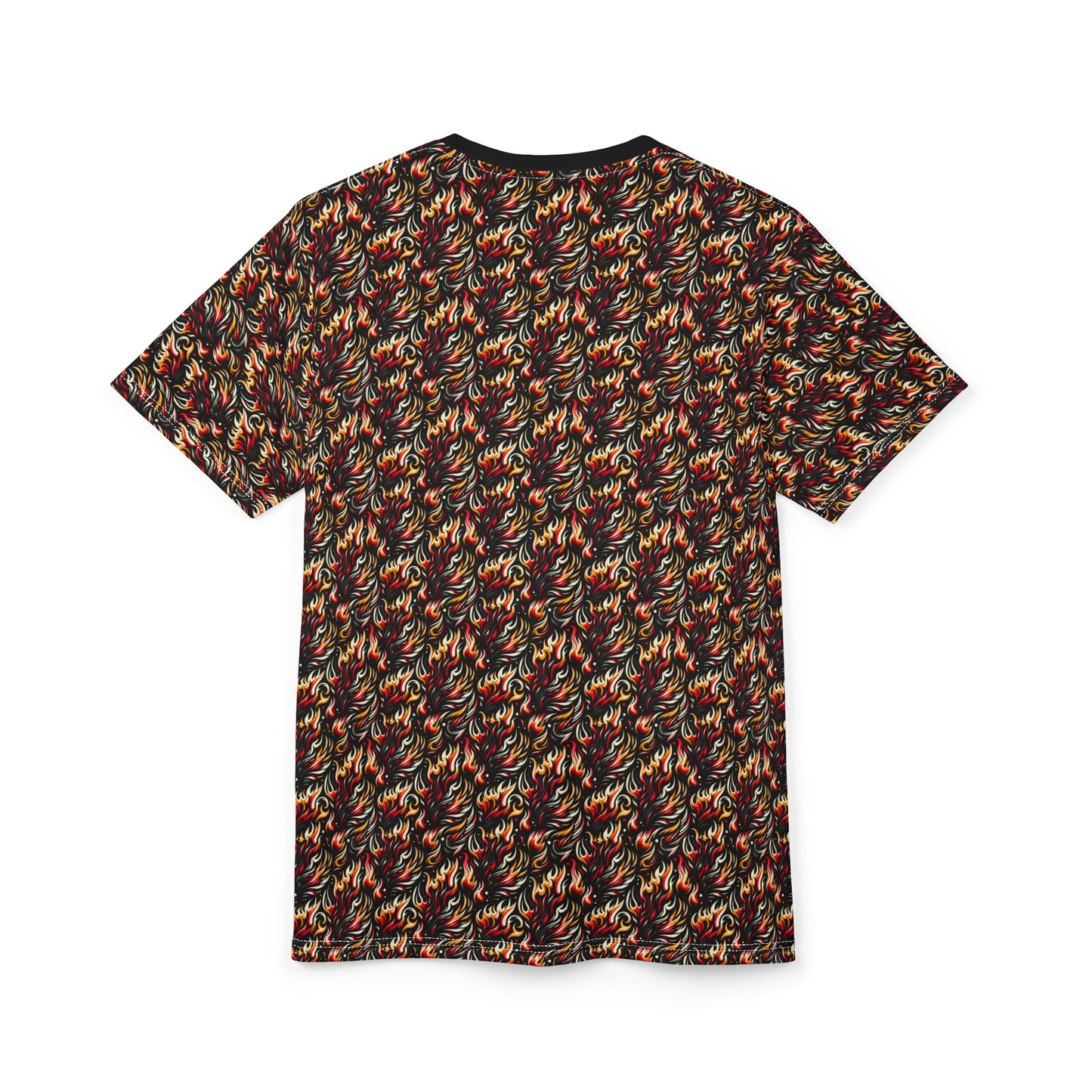 Fire & Flames Bold Streetwear Statement Unisex Cut & Sew Tee - 8404 Design-60