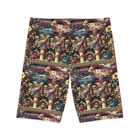 Digital Renaissance Modern Baroque Fusion Women's Bike Shorts - 8404 Design-58