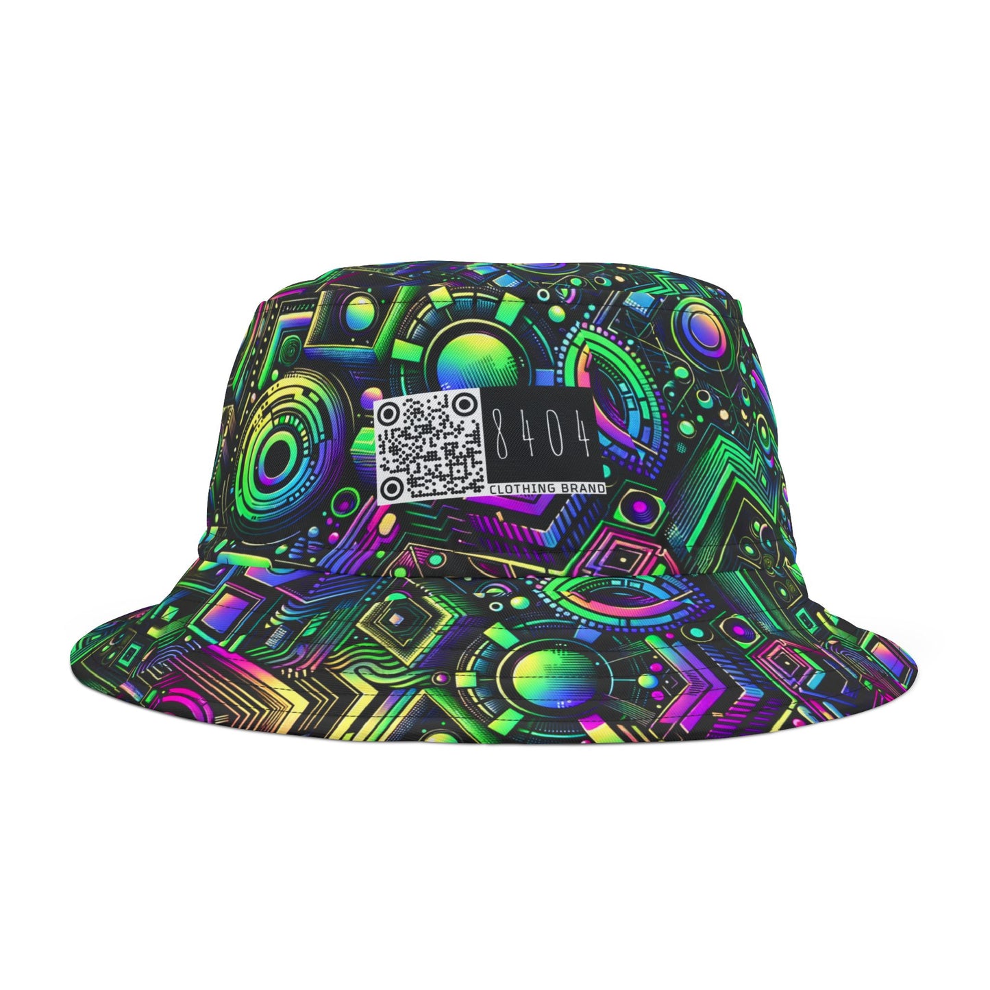 Tech-Tonal Graphics Tech-Forward Streetwear Bucket Hat - 8404 Design-46