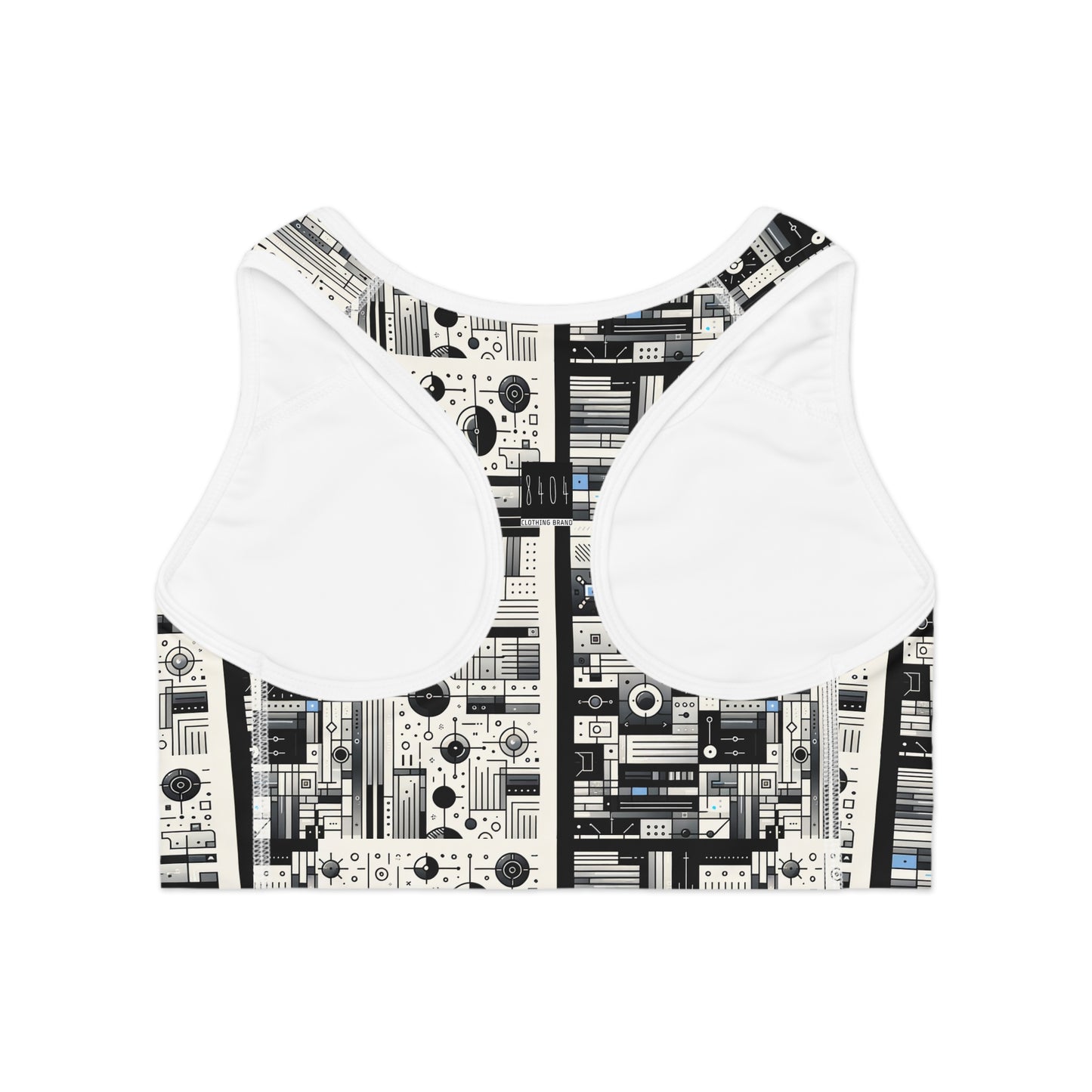 Digital Minimalism Minimalist Tech Sports Bra - 8404 Design-66