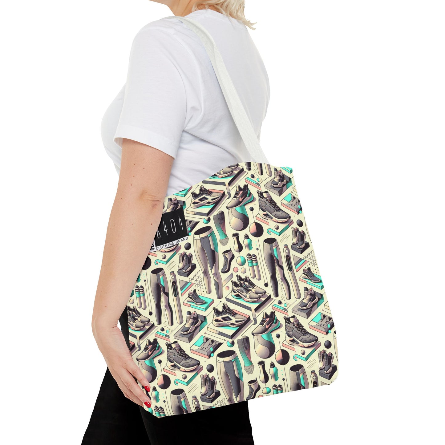 Tech-Infused Athleisure Futuristic Athletic Tech Tote Bag - 8404 Design-44