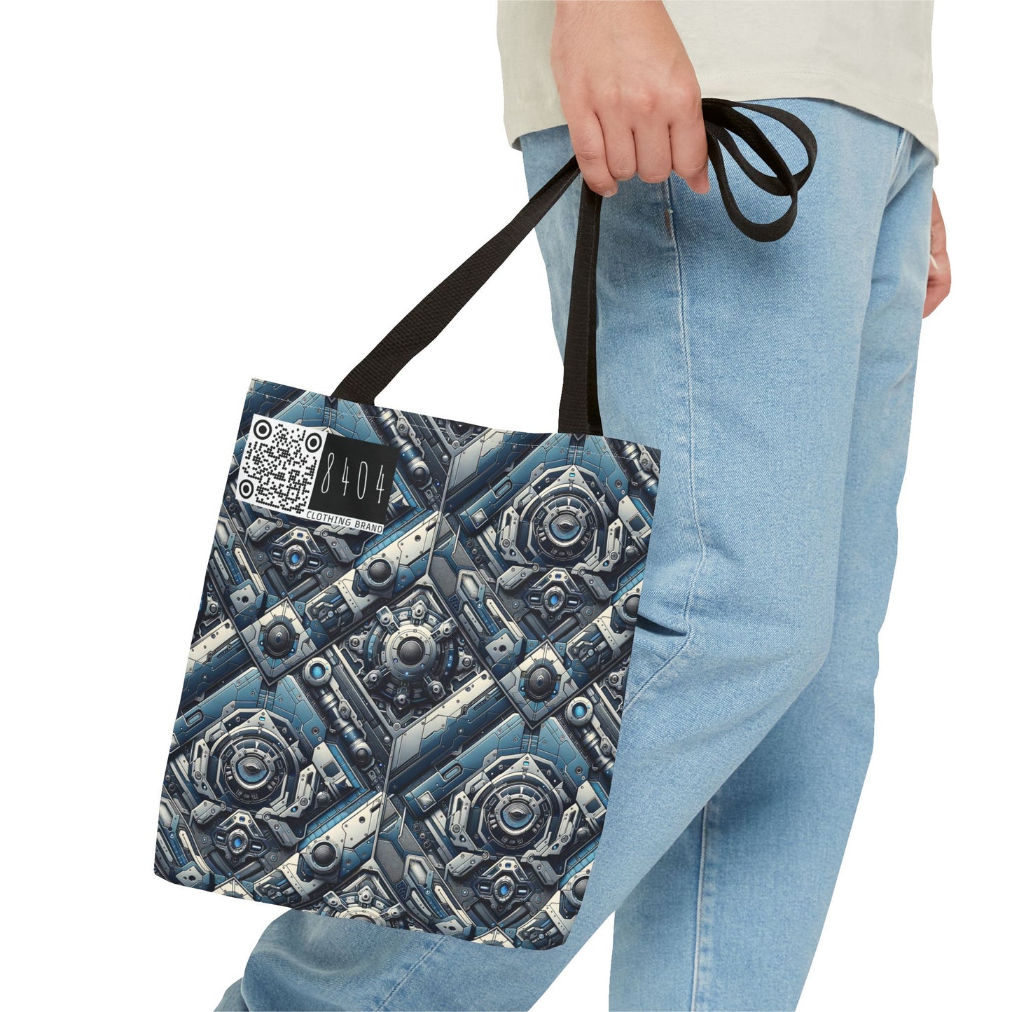 Tech Utility Fusion Tech-Forward Utility With a Futuristic Edge Tote Bag - 8404 Design-43