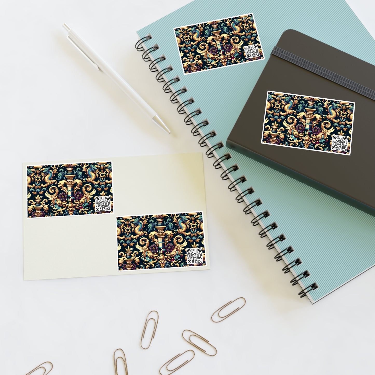 Digital Renaissance Modern Baroque Fusion Sticker Sheets - 8404 Design-57