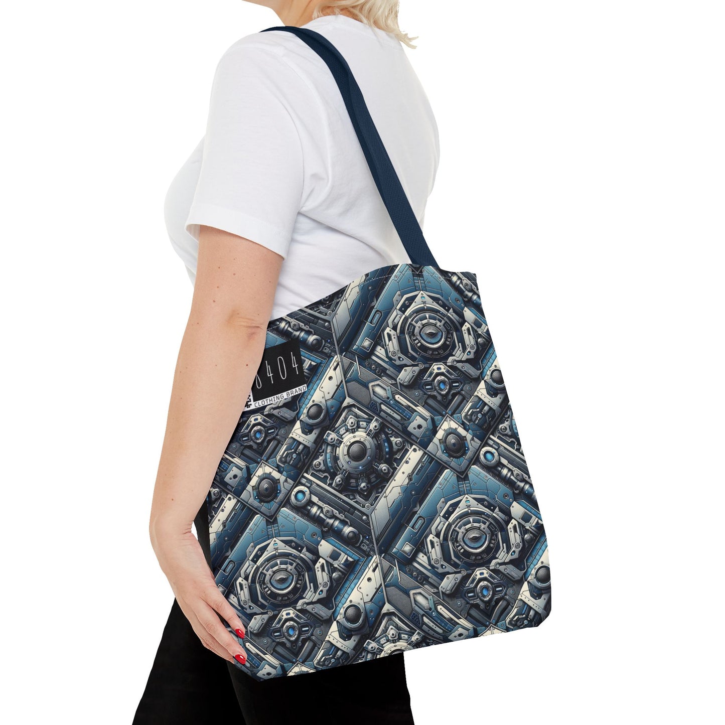 Tech Utility Fusion Tech-Forward Utility With a Futuristic Edge Tote Bag - 8404 Design-43