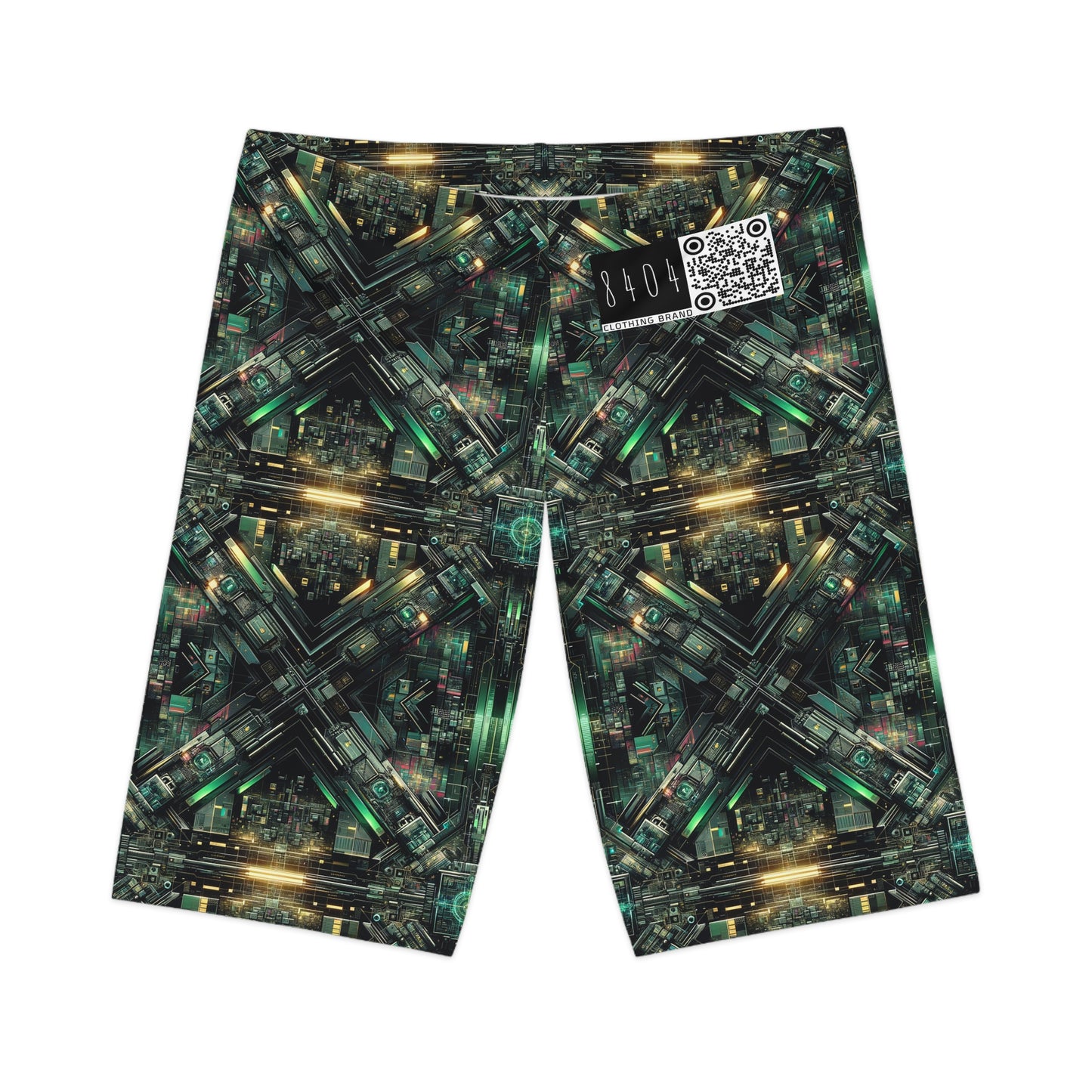 Tech Noir Graphics Tech-Inspired Streetwear Women's Bike Shorts - 8404 Design-56