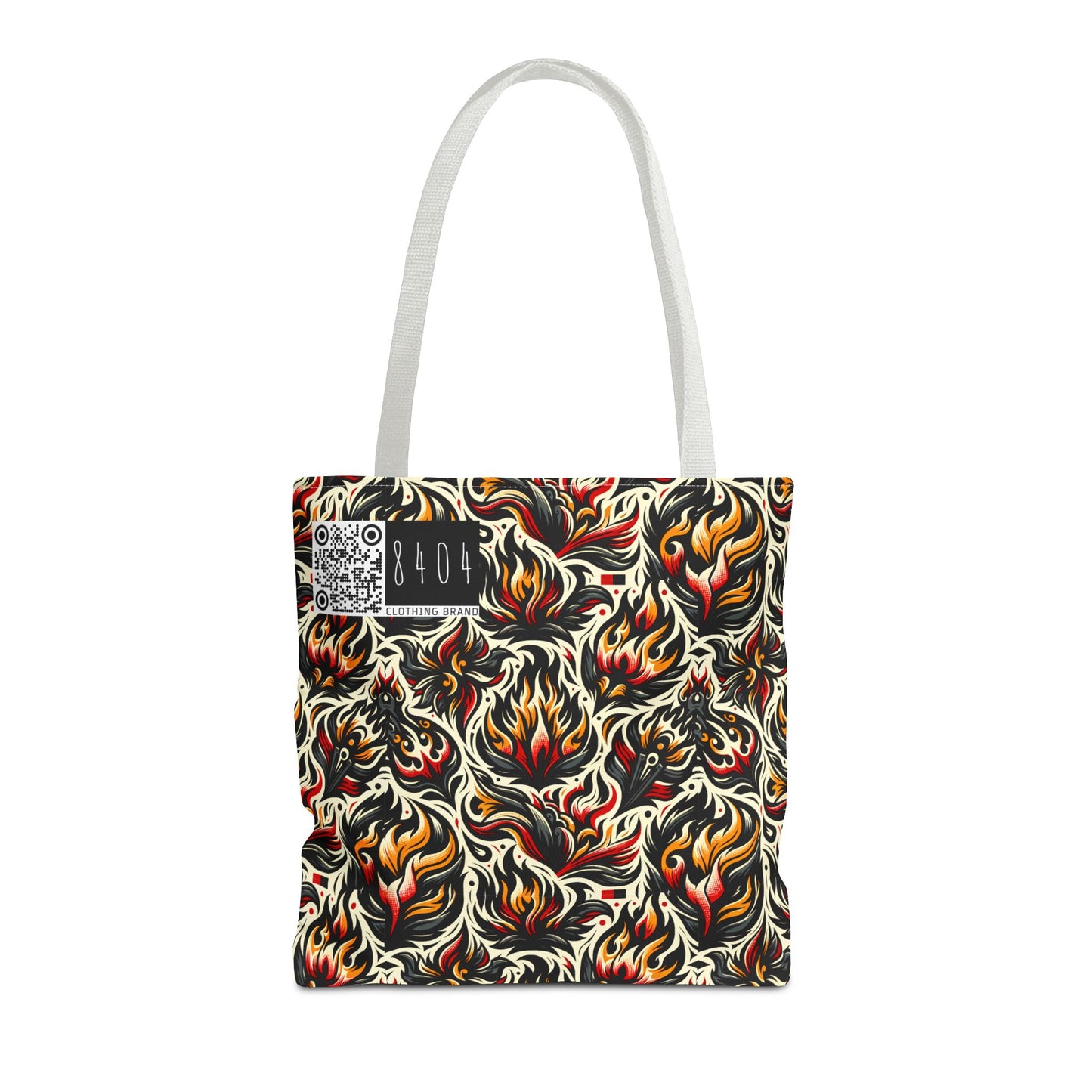 Fire & Flames Bold Streetwear Statement Tote Bag - 8404 Design-57