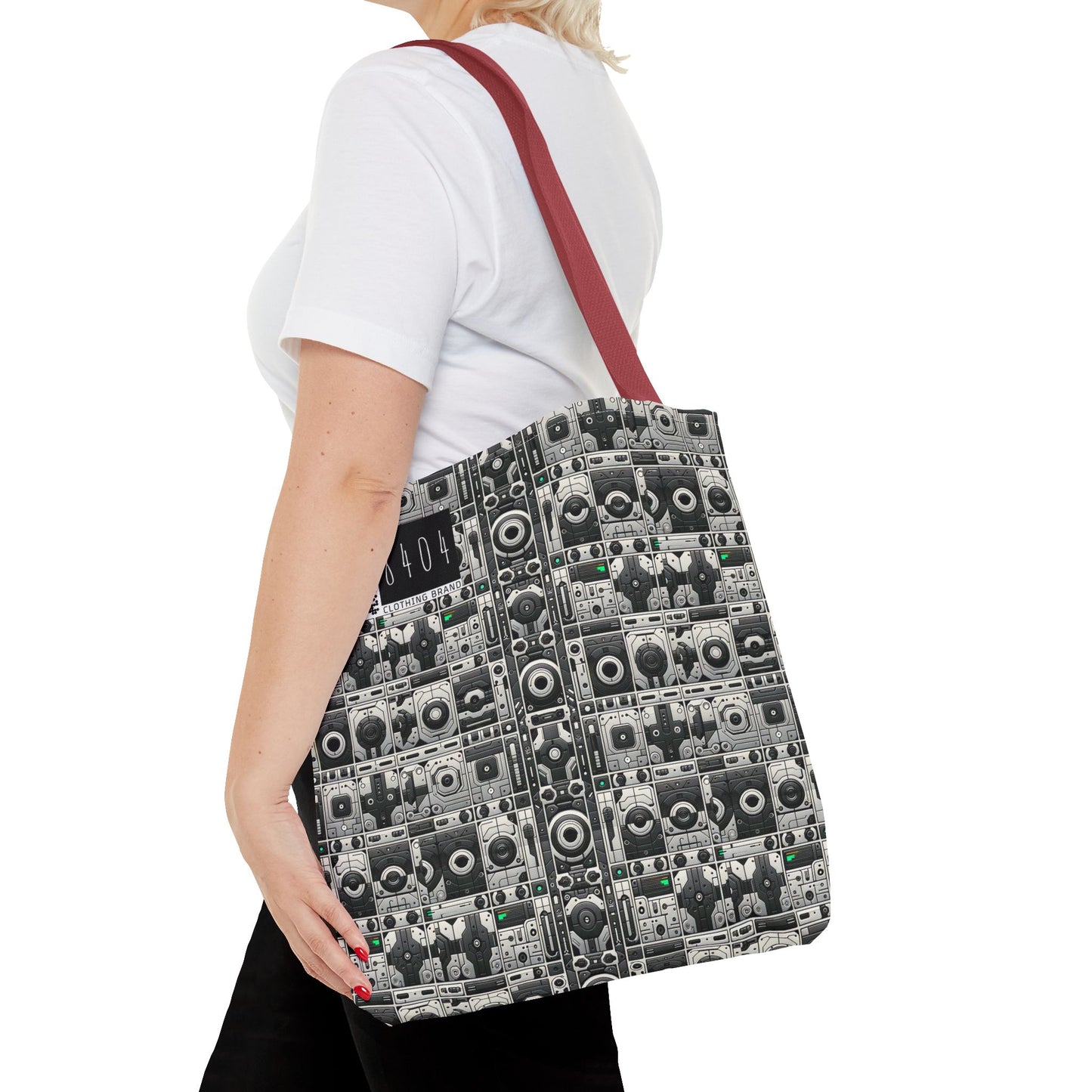 Tech Utility Aesthetics Tech-Forward Minimalism Tote Bag - 8404 Design-60