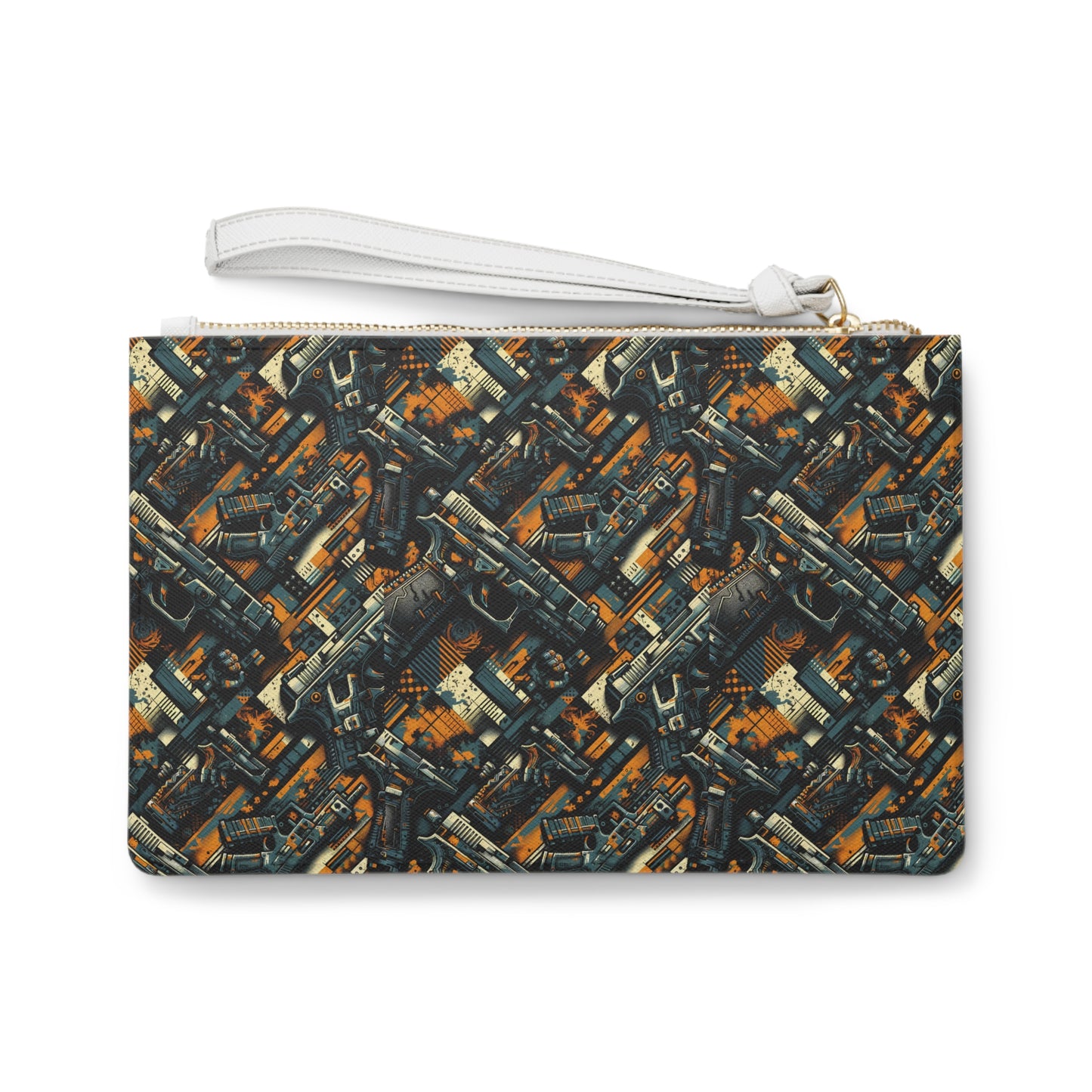 Digital Punk Futuristic Grunge Clutch Bag - 8404 Design-47