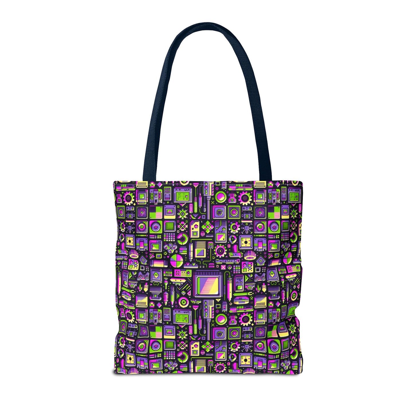 Digital Nostalgia Remix Modern Vintage Fusion Tote Bag - 8404 Design-67