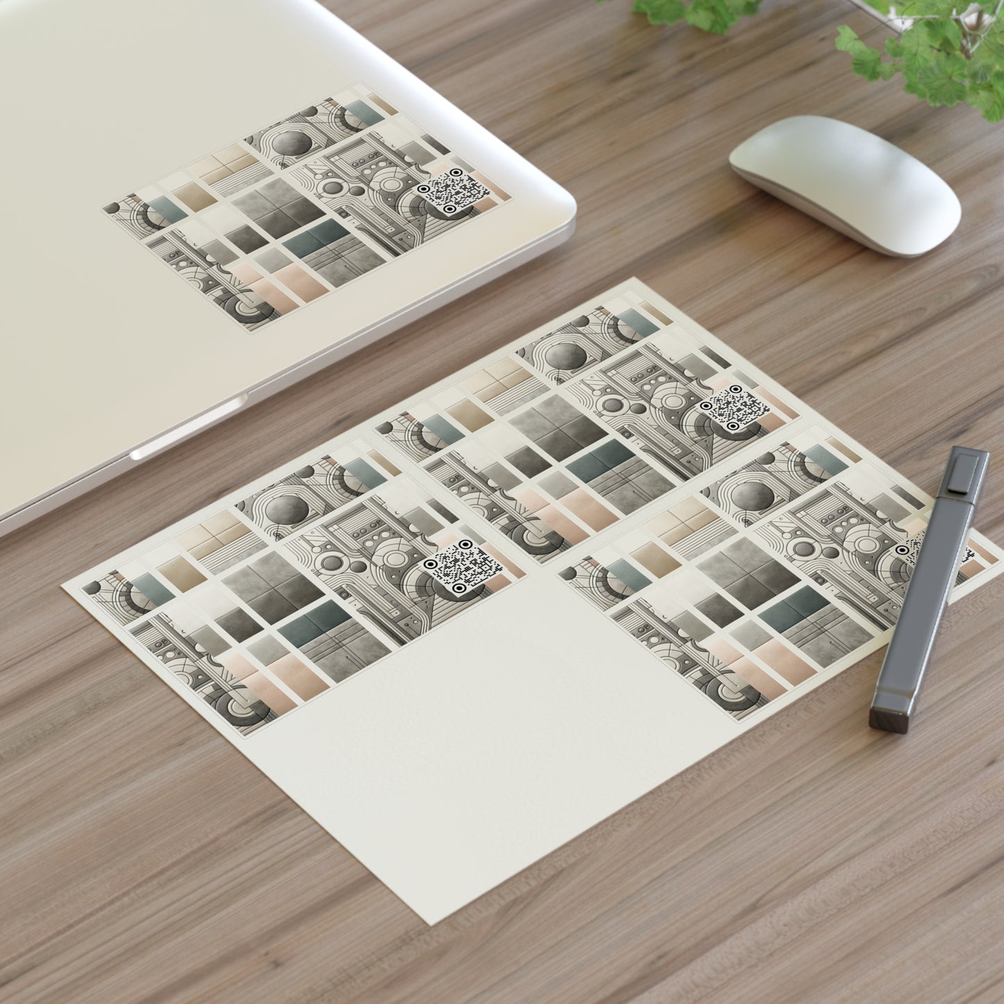 Tech Utility Chic Tech-Forward Minimalist Sticker Sheets - 8404 Design-59