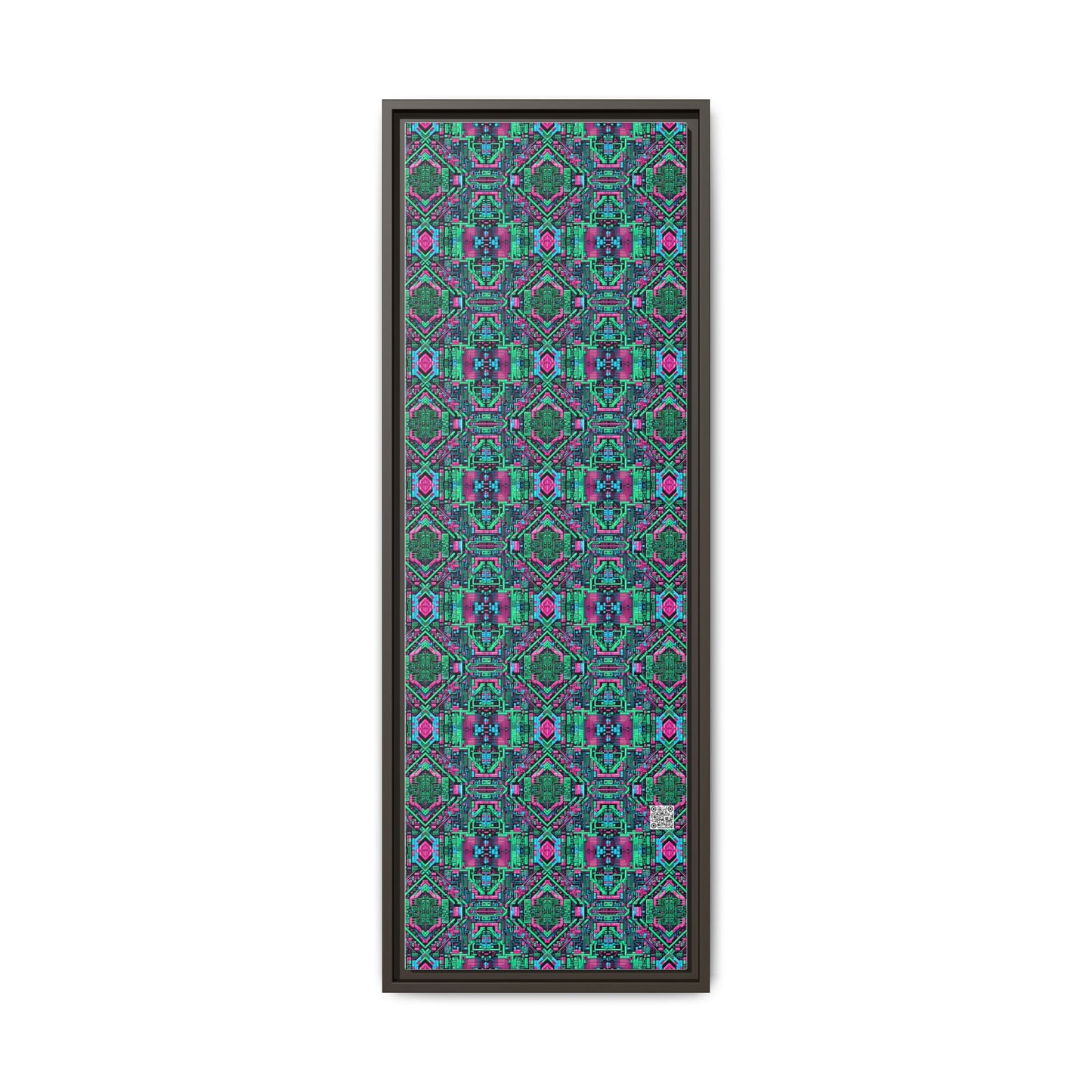 Digital Glitch Vibes Tech-Inspired Streetwear Matte Canvas, Framed (multi-Color) - 8404 Design-71 B