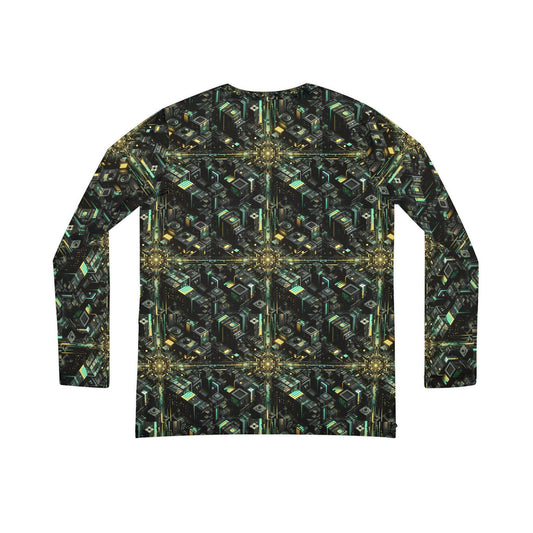 Tech Noir Graphics Tech-Inspired Streetwear Women's Long Sleeve V-Neck Shirt - 8404 Design-66