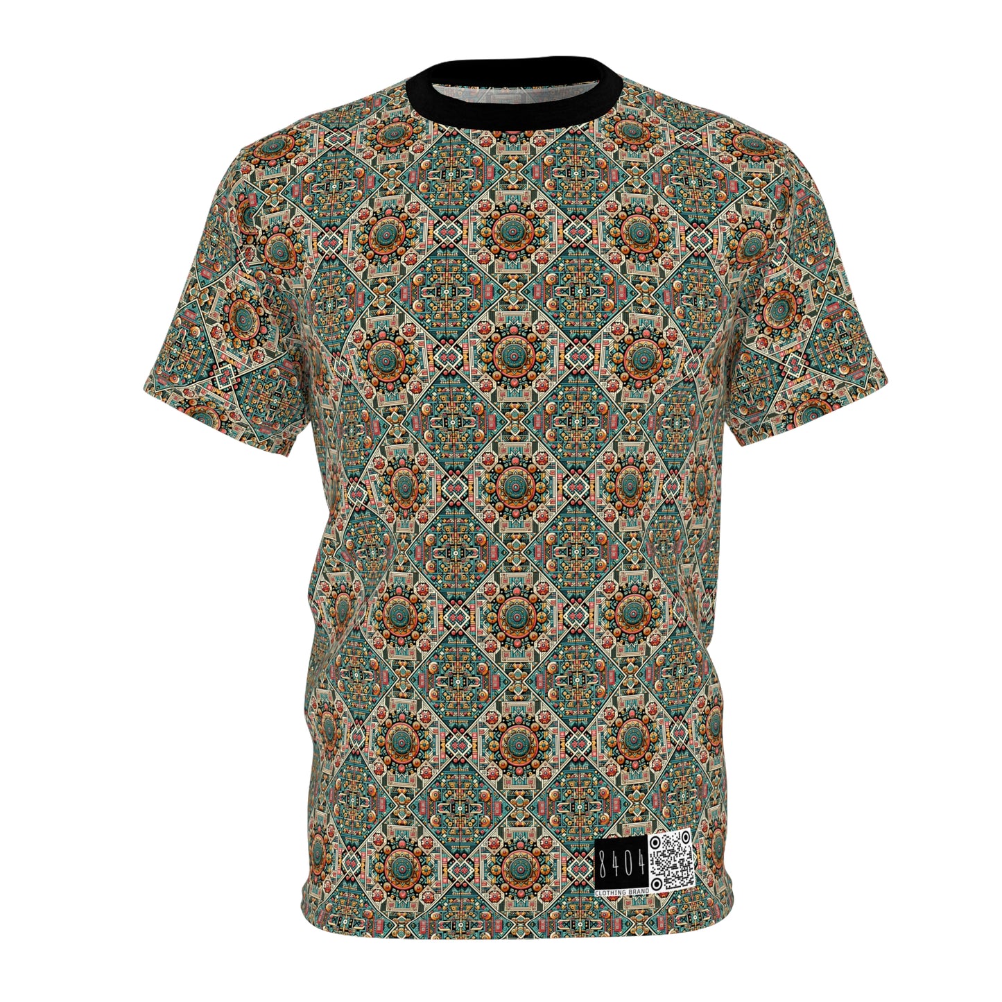 Cultural Fusion Tech Blend of Cultural Heritage With Tech-Inspired Elements Unisex Cut & Sew Tee - 8404 Design-74