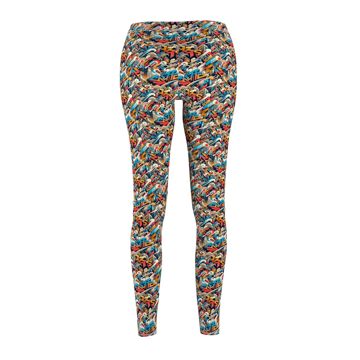 Neo-Traditional Street Art Modern Street Art Fusion Women's Cut & Sew Casual Leggings - 8404 Design-44