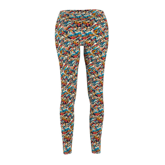 Neo-Traditional Street Art Modern Street Art Fusion Women's Cut & Sew Casual Leggings - 8404 Design-44