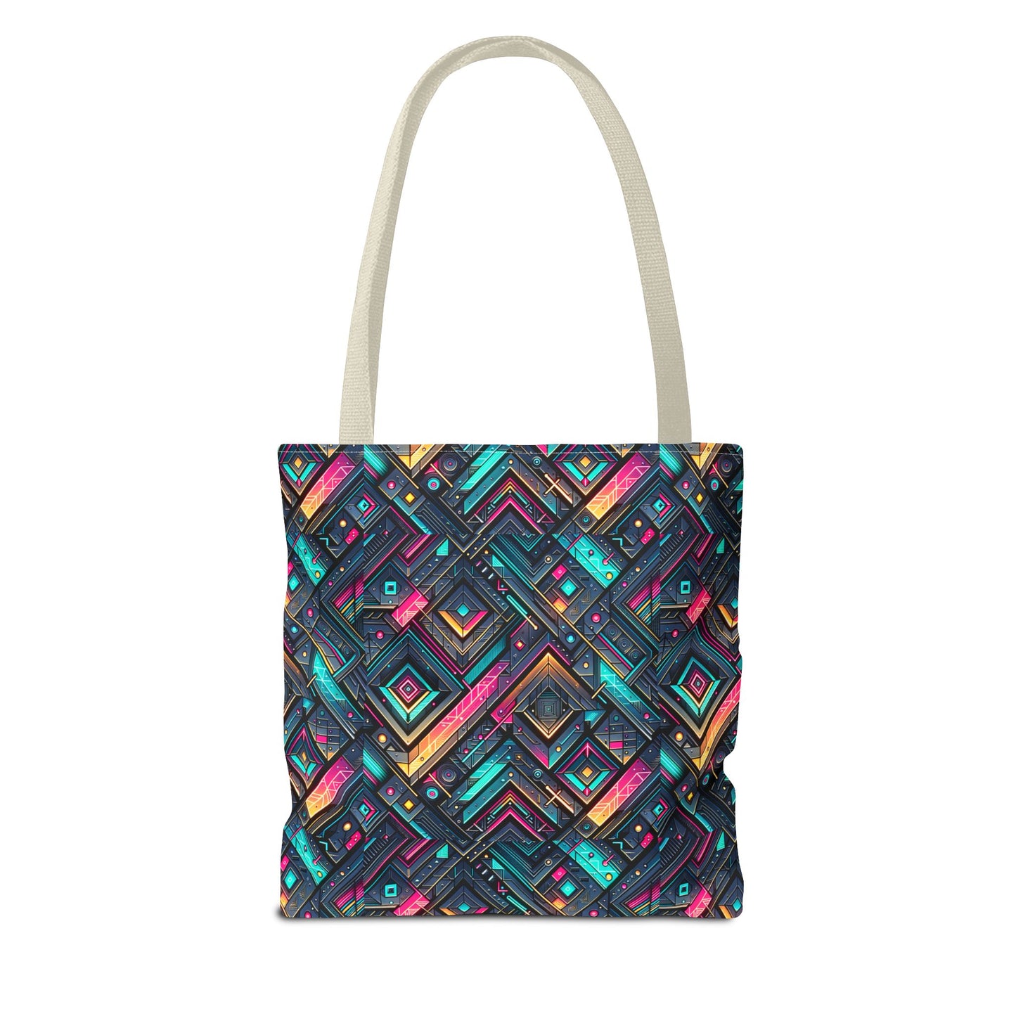 Tech-Inspired Graphics Cyberpunk Cool Tote Bag - 8404 Design-67