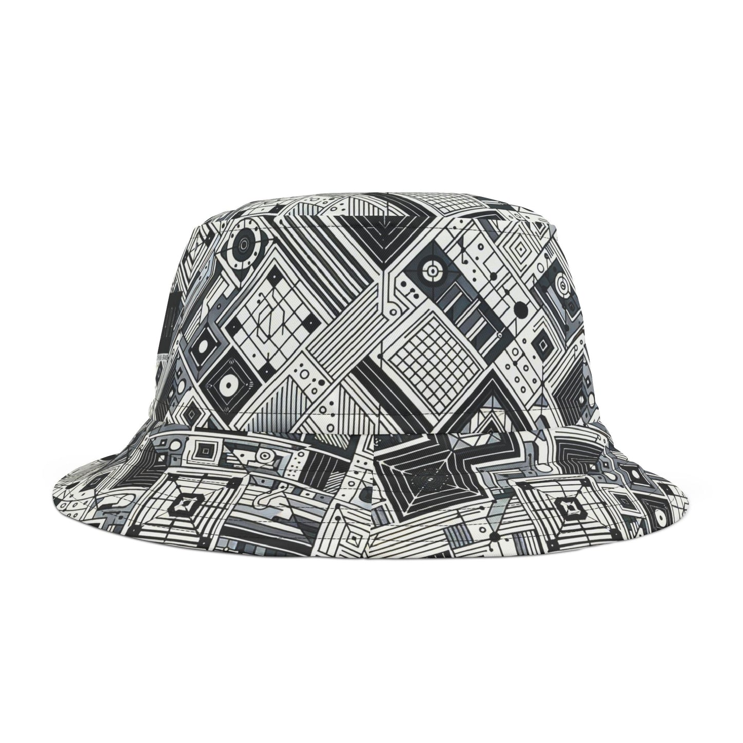 Digital Minimalism Minimalist Tech Bucket Hat - 8404 Design-40