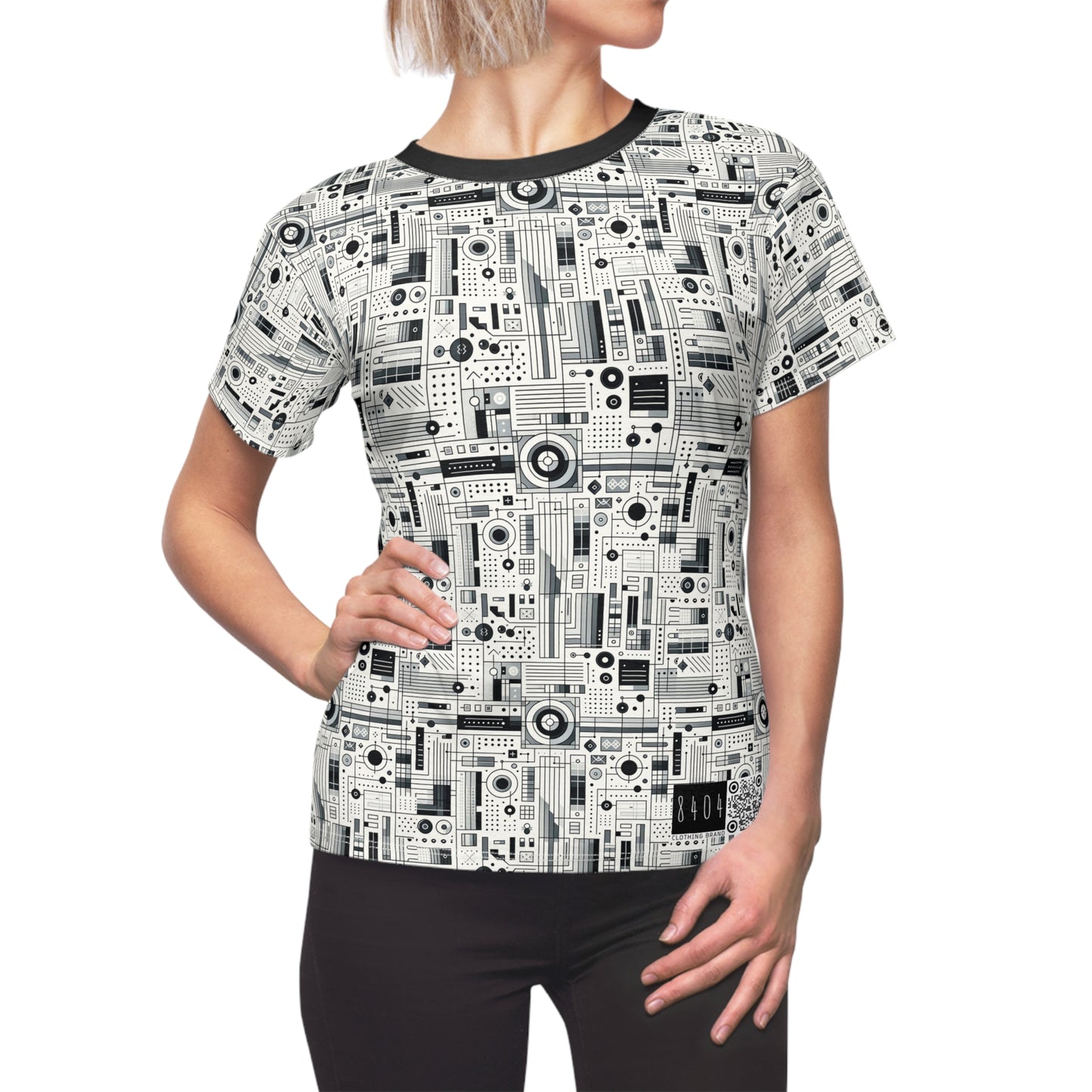 Digital Minimalism Minimalist Tech Women's Cut & Sew Tee - 8404 Design-53