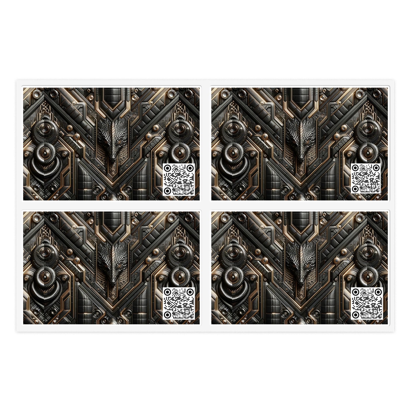 Tech Noir Fusion Sleek Tech Luxe Sticker Sheets - 8404 Design-49