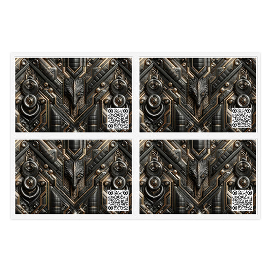 Tech Noir Fusion Sleek Tech Luxe Sticker Sheets - 8404 Design-49