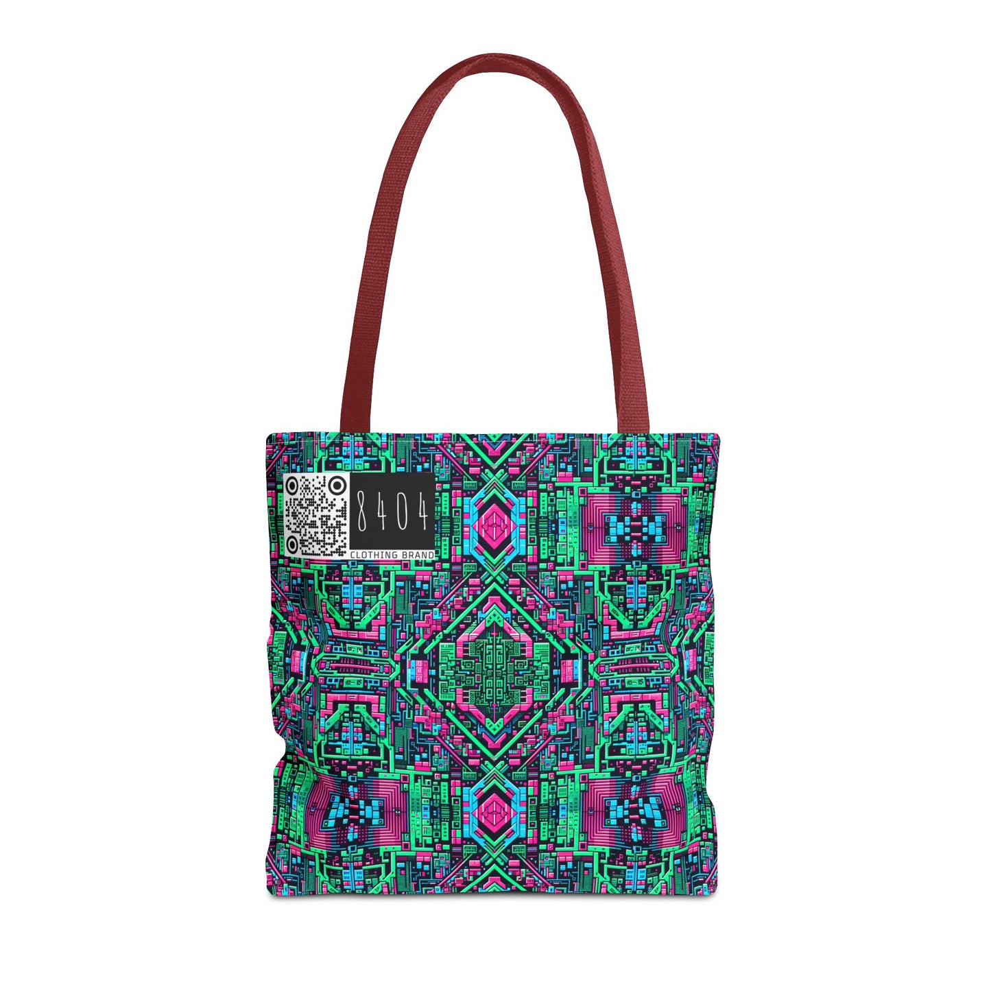Digital Glitch Vibes Tech-Inspired Streetwear Tote Bag - 8404 Design-71
