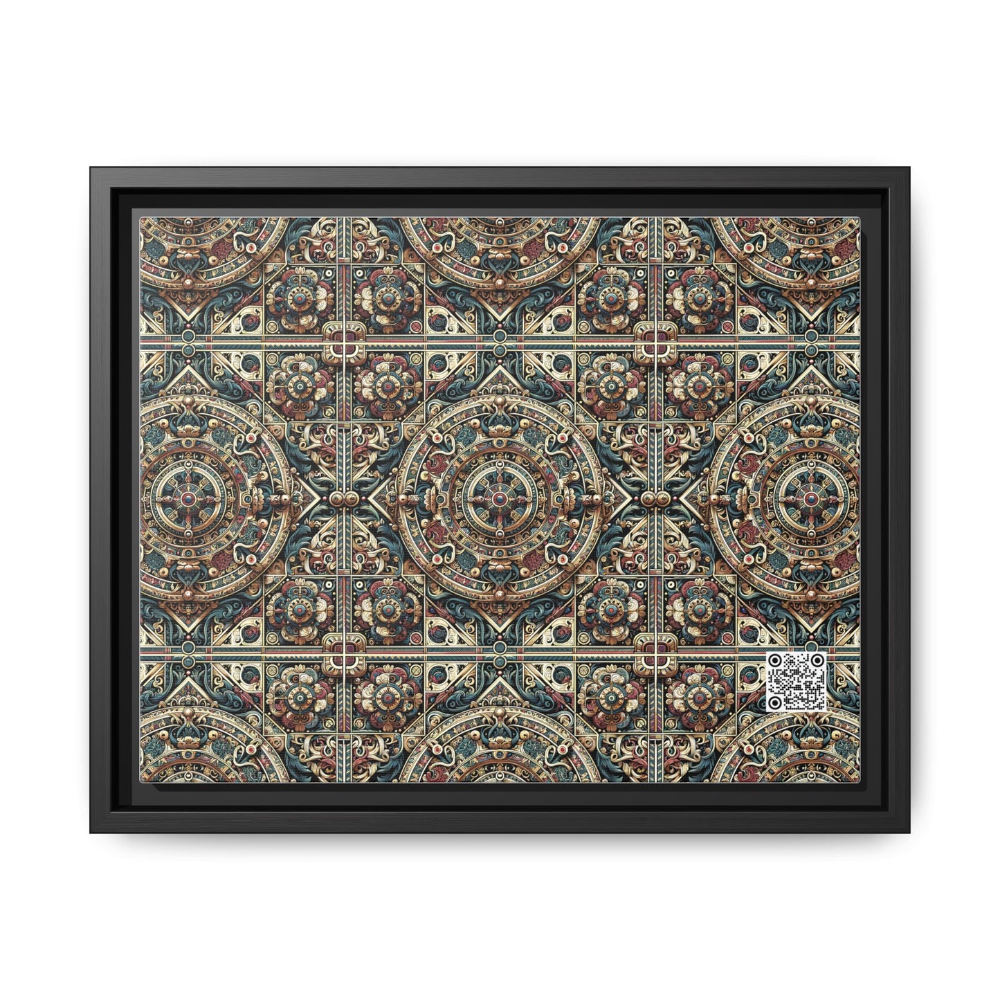 Urban Renaissance Historical Fusion With Street Edge Matte Canvas, Framed (multi-Color) - 8404 Design-57 A