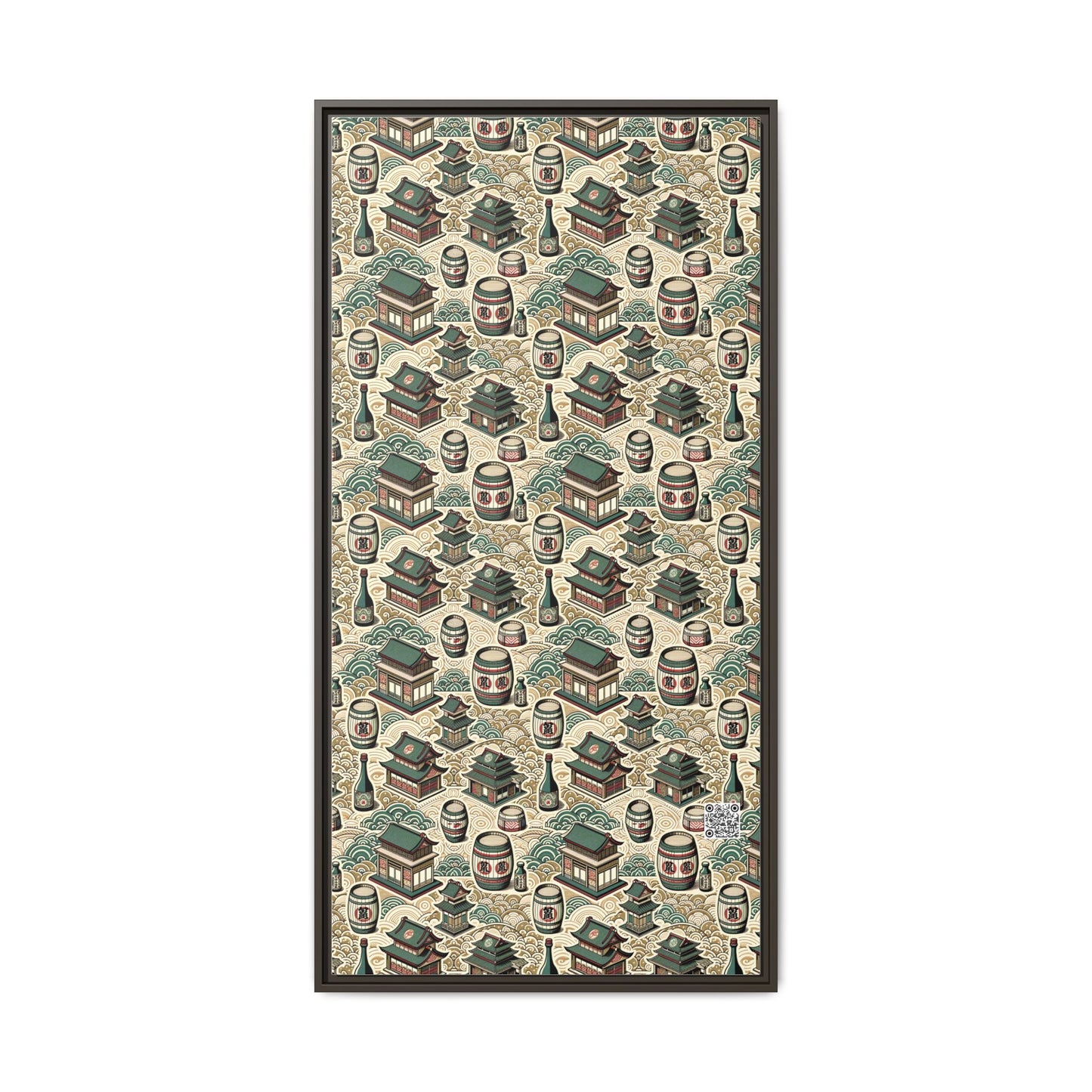 Cultural Artisanal Fusion Contemporary Cultural Elegance Matte Canvas, Framed (multi-Color) - 8404 Design-68 B
