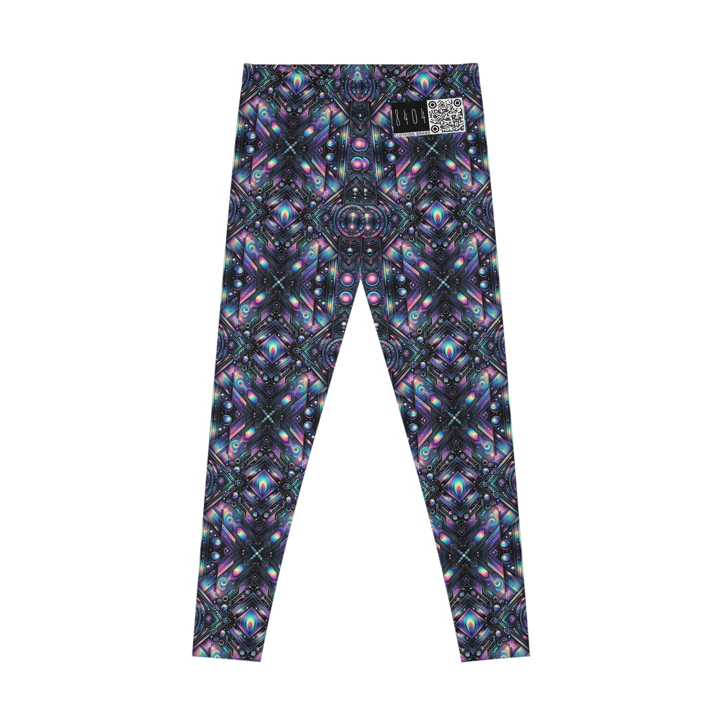Galactic Hues Tech-Forward Cosmic Fusion Stretch Leggings - 8404 Design-58