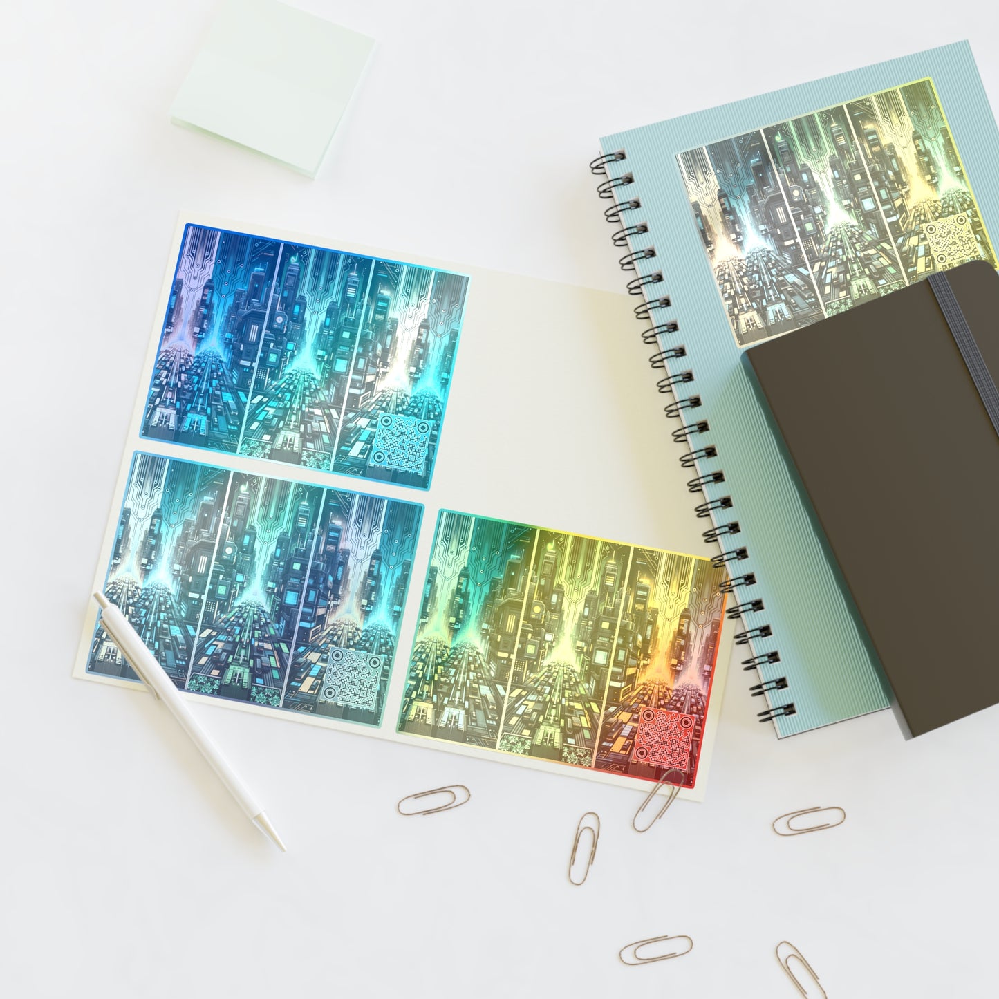 Cyber Punk Graphics Tech-Inspired Cyberpunk Sticker Sheets - 8404 Design-67