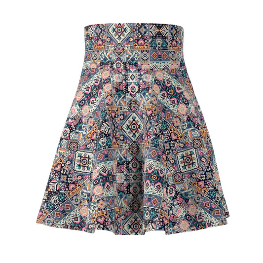 Digital Artisanal Fusion Digital Artisanal Women's Skater Skirt - 8404 Design-65