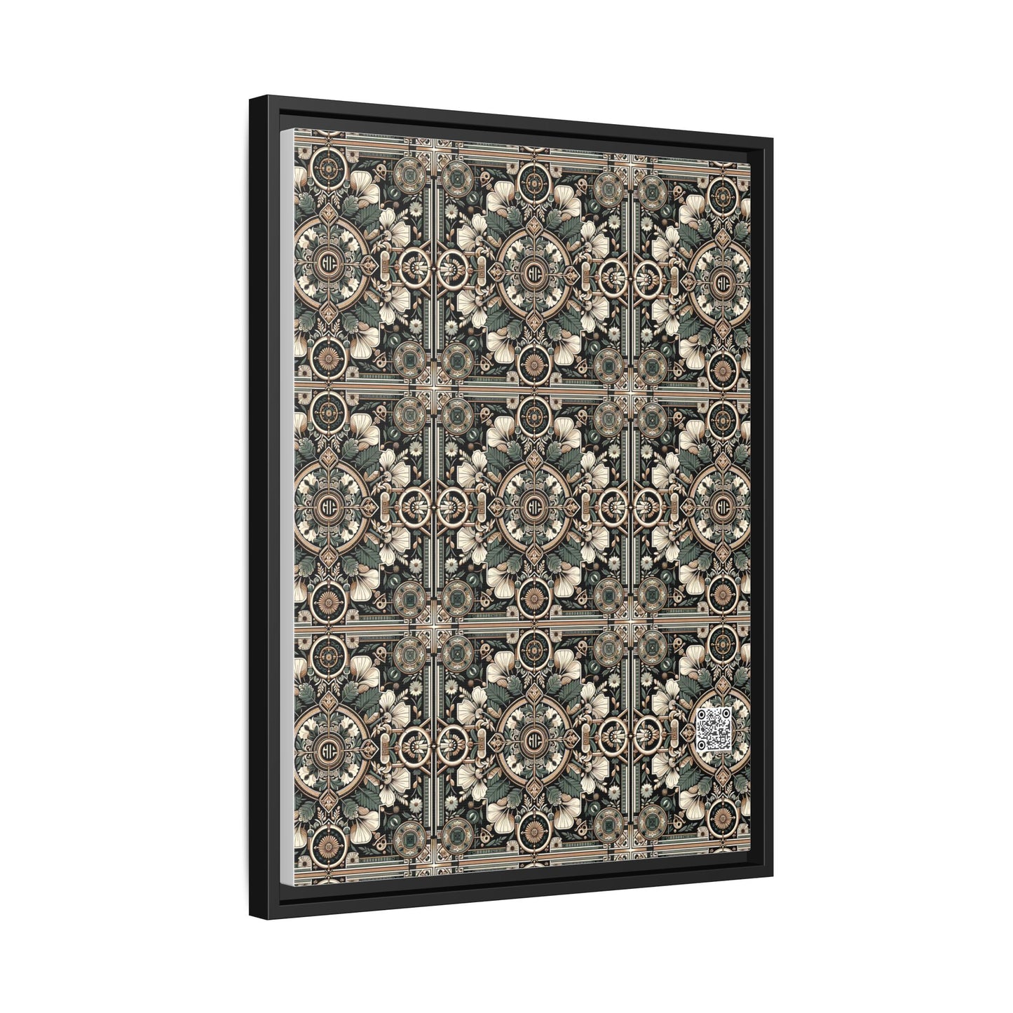 Cyber Garden Party Tech Garden Extravaganza Matte Canvas, Framed (multi-Color) - 8404 Design-66 A