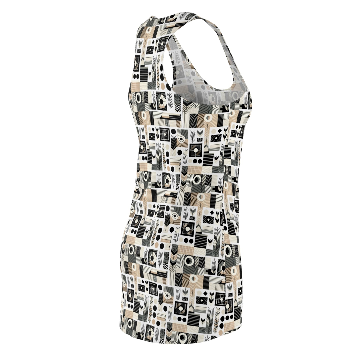 Elevated Athleisure Modern Sophistication With Sporty Elements Women's Cut & Sew Racerback Dress - 8404 Design-57