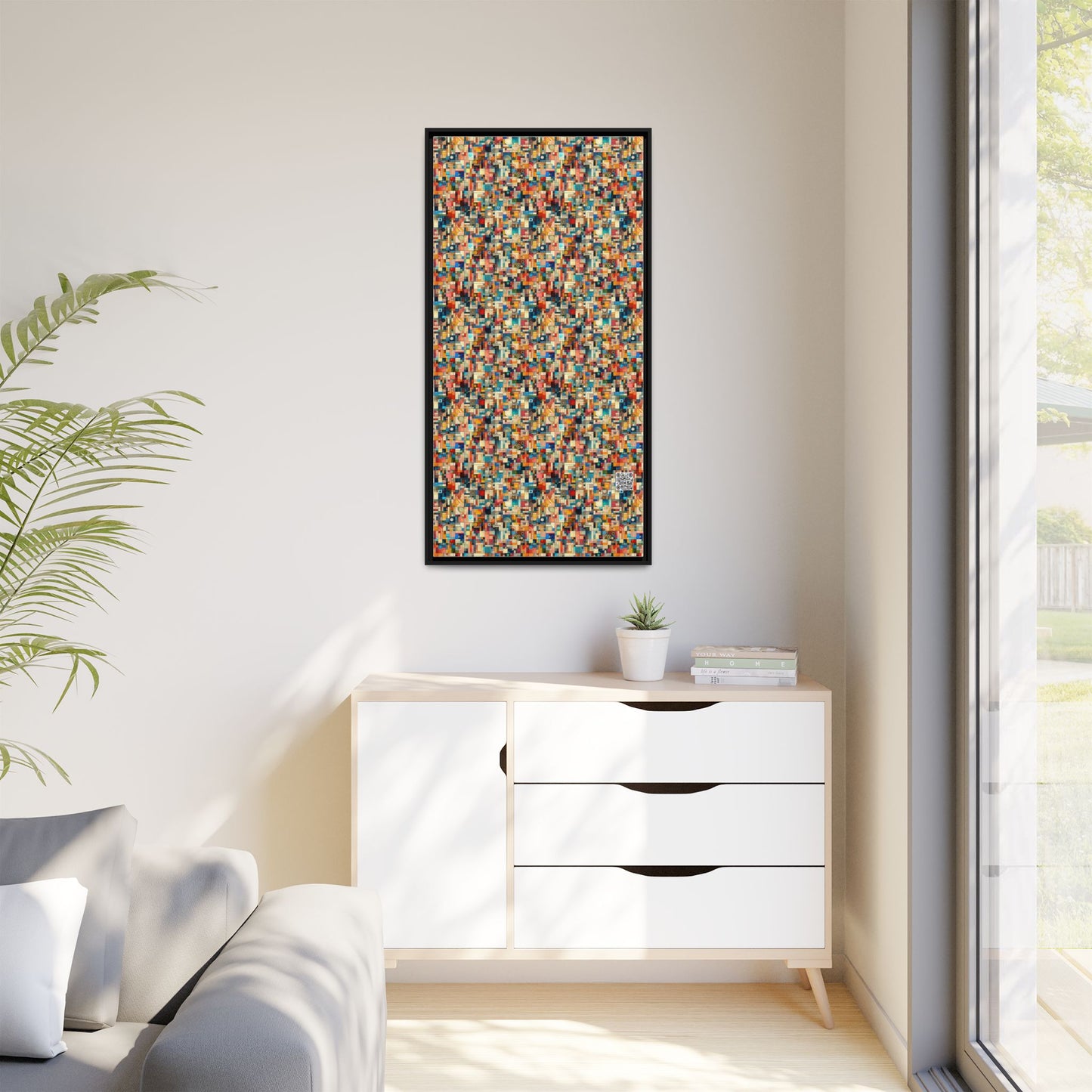 Digital Artistic Expression Artistic Streetwear Matte Canvas, Framed (multi-Color) - 8404 Design-46 B