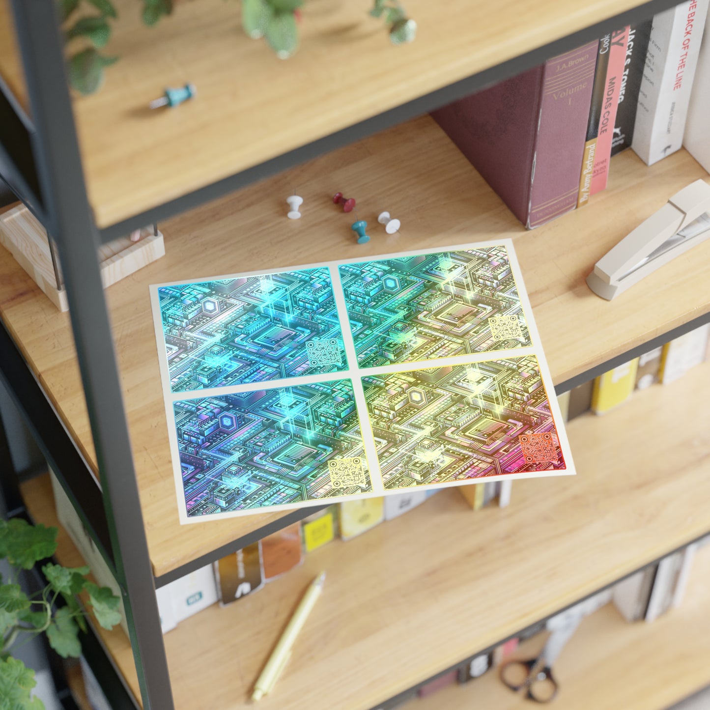 Digital Dreamland Futuristic Tech Aesthetic Sticker Sheets - 8404 Design-42
