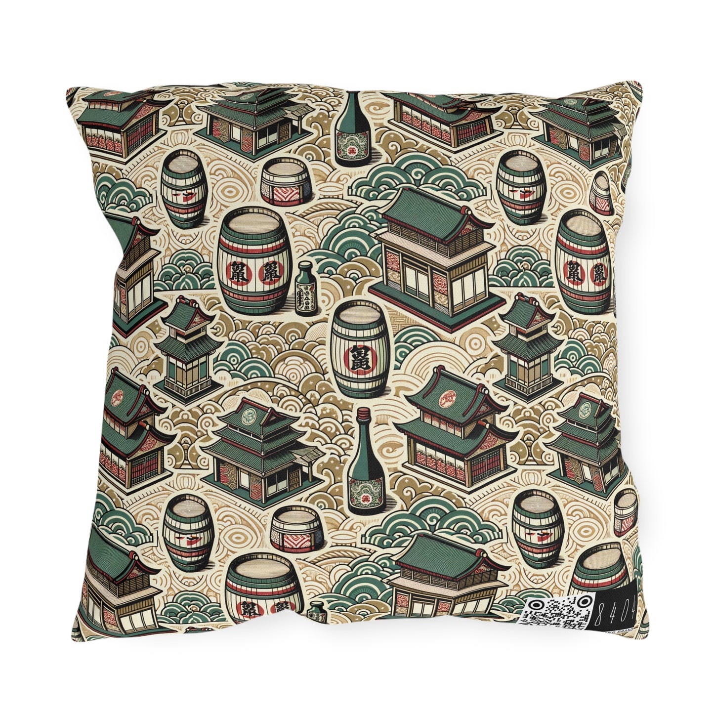 Cultural Artisanal Fusion Contemporary Cultural Elegance Outdoor Pillow - 8404 Design-68