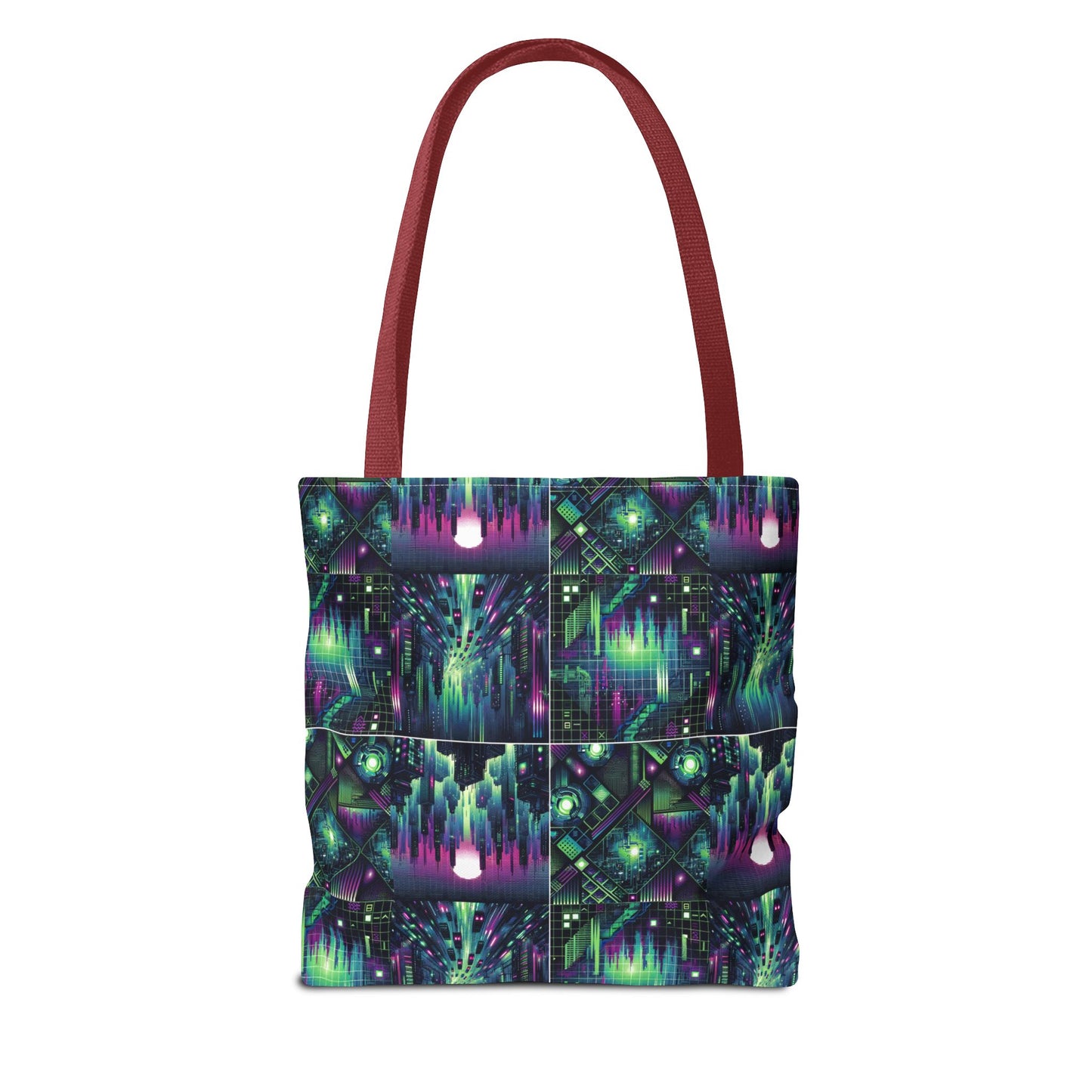 Tech Noir Aesthetics Tech-Forward Urban Dystopia Tote Bag - 8404 Design-54