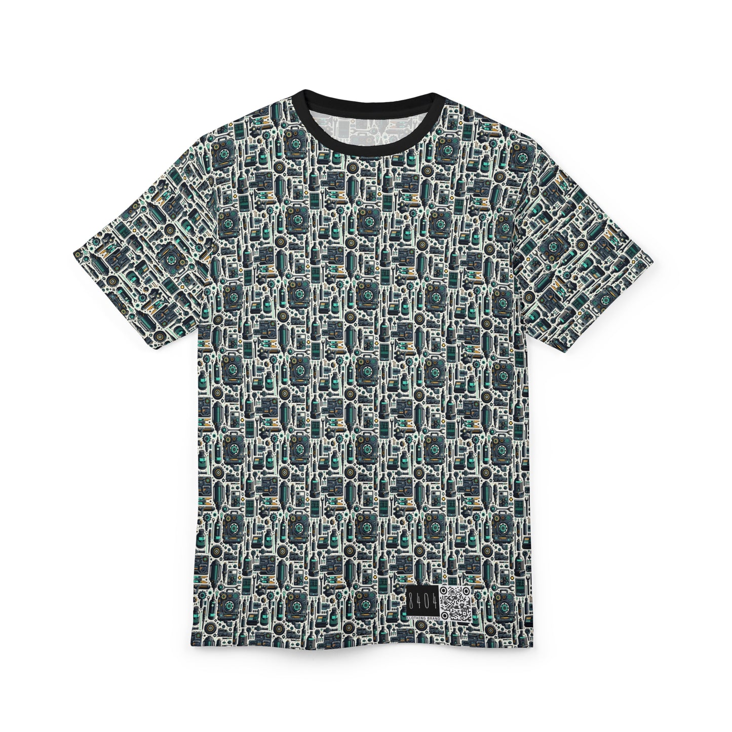 Tech Utility Fusion Modern Tech Streetwear Unisex Cut & Sew Tee - 8404 Design-53
