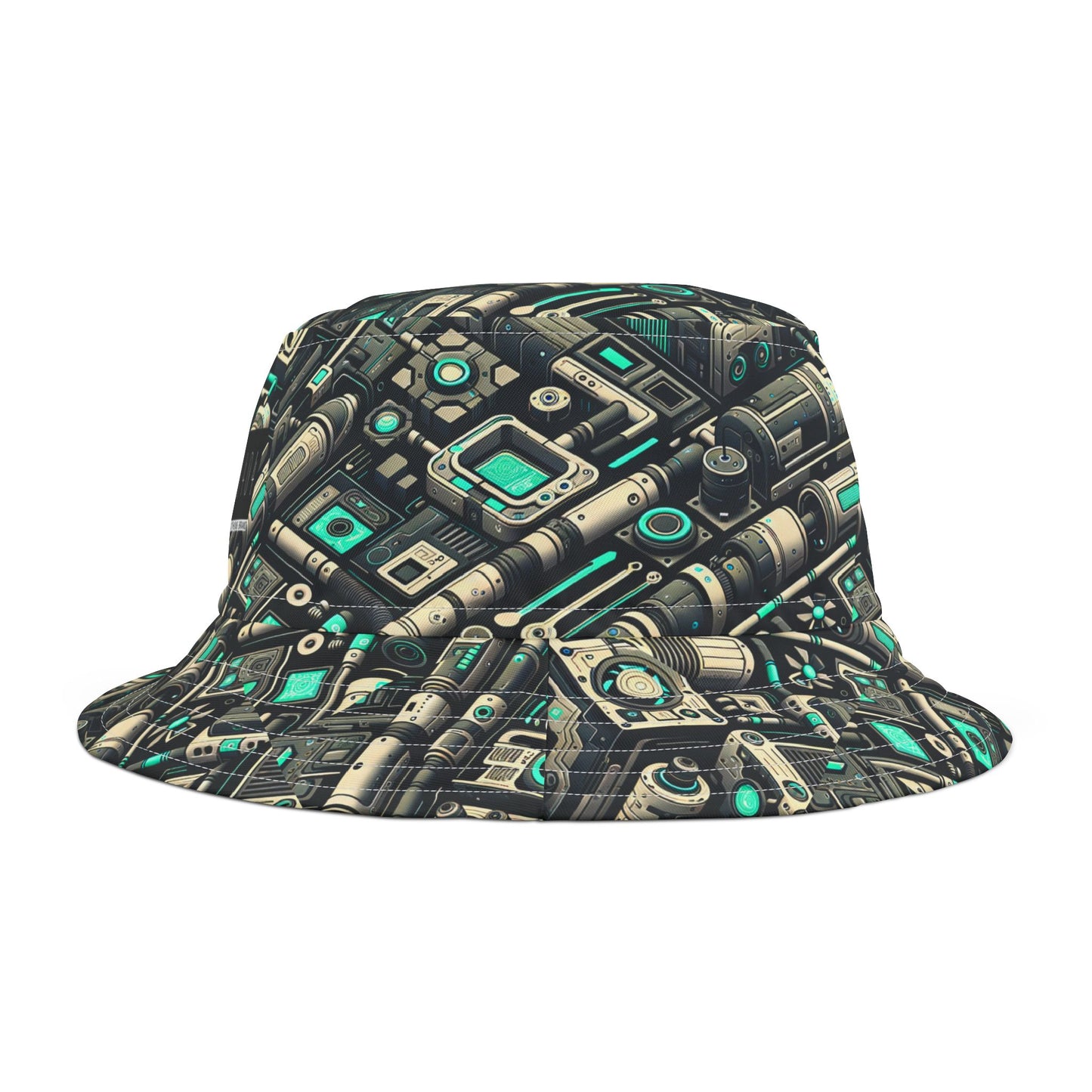 Tech Utility Fusion Modern Tech Streetwear Bucket Hat - 8404 Design-49