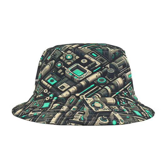 Tech Utility Fusion Modern Tech Streetwear Bucket Hat - 8404 Design-49