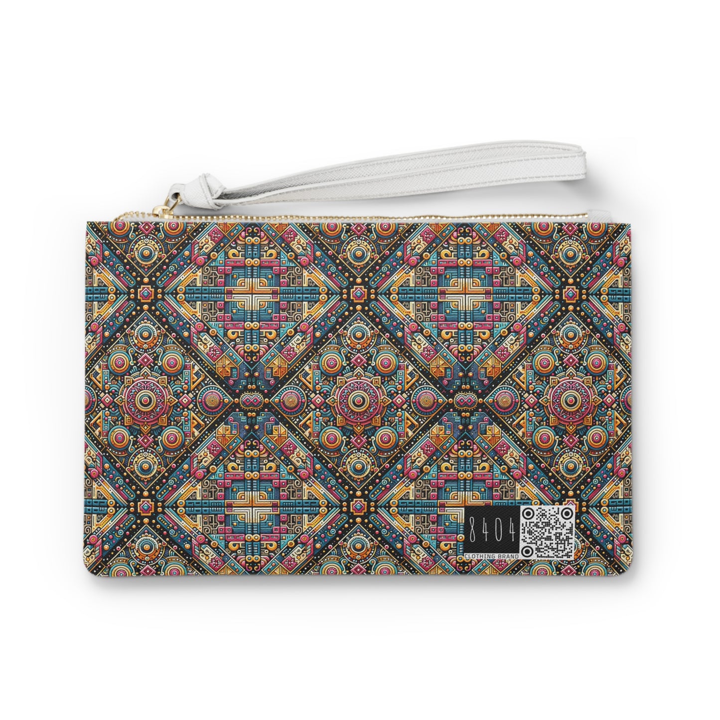 Cultural Fusion Tech Blend of Cultural Heritage With Tech-Inspired Elements Clutch Bag - 8404 Design-58