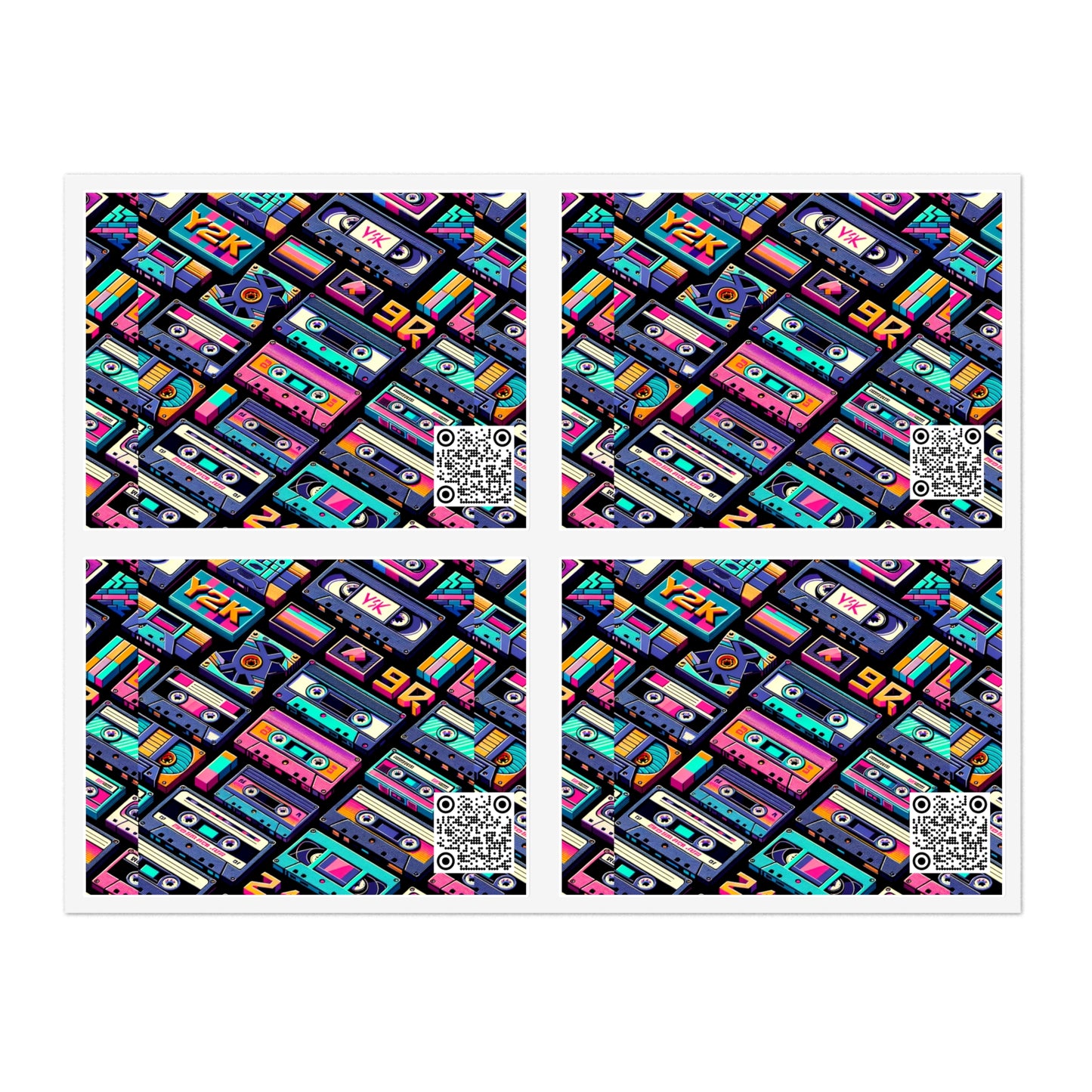 Digital Nostalgia Tech-Inspired Retro Fusion Sticker Sheets - 8404 Design-50