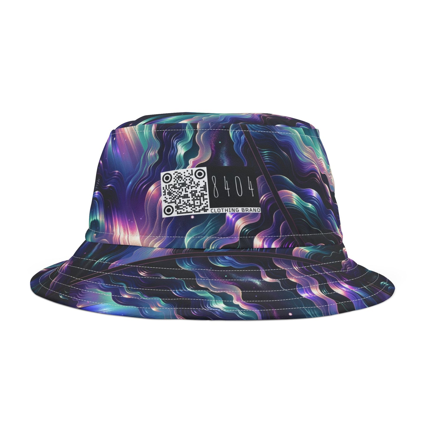Iridescent Dream Futuristic Tech Bucket Hat - 8404 Design-43